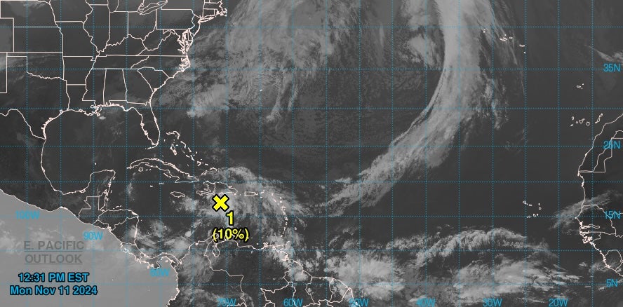 The National Hurricane Center and AccuWeather forecasters are monitoring thunderstorms and showers near Hispaniola and Puerto Rico that could develop into a late-season tropical storm