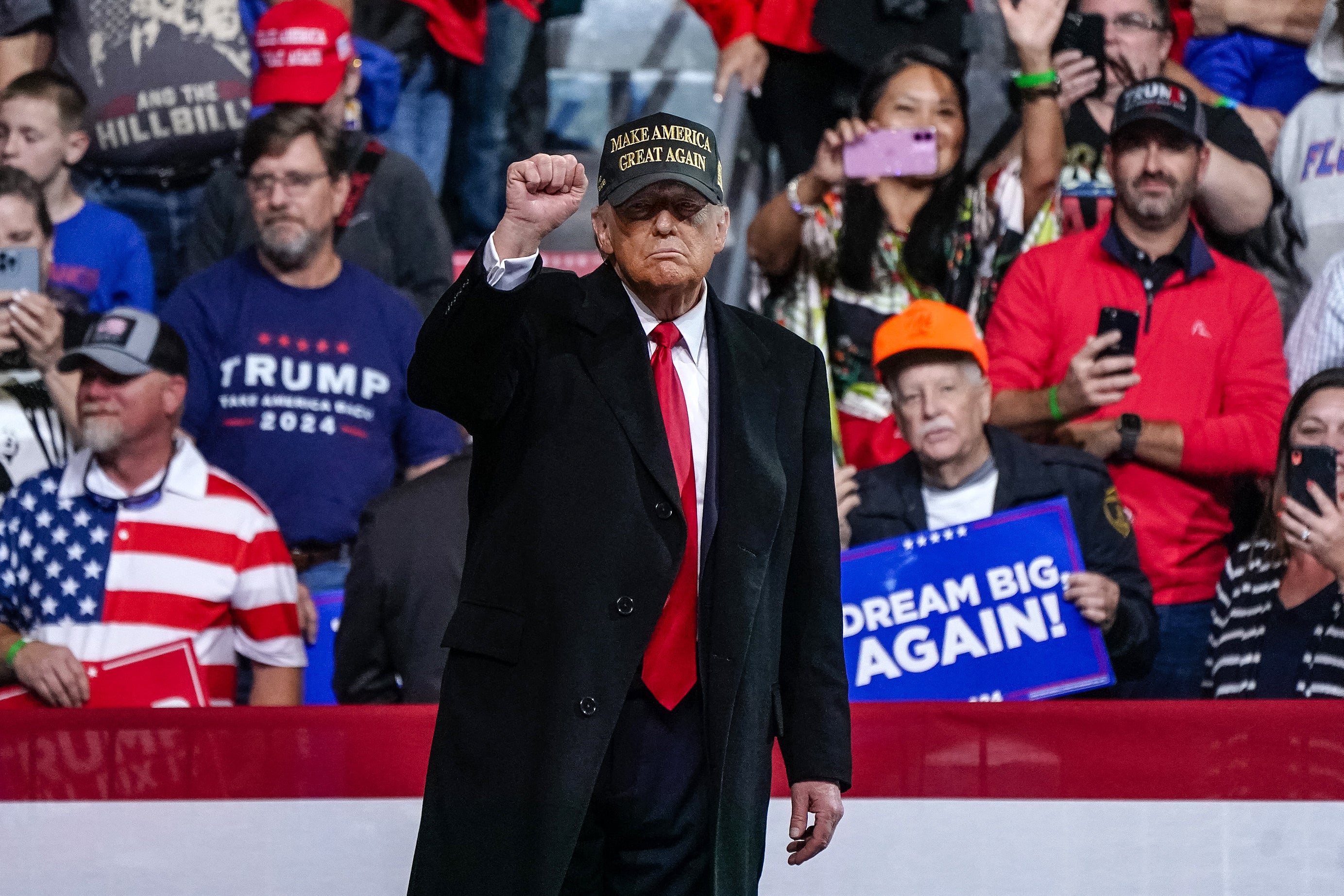 Donald Trump rallies in Macon, Georgia, on November 3. He won the state in 2024 after losing it to Joe Biden in 2020, which marked the first time a non-southern Democratic candidate carried the state in 60 years.