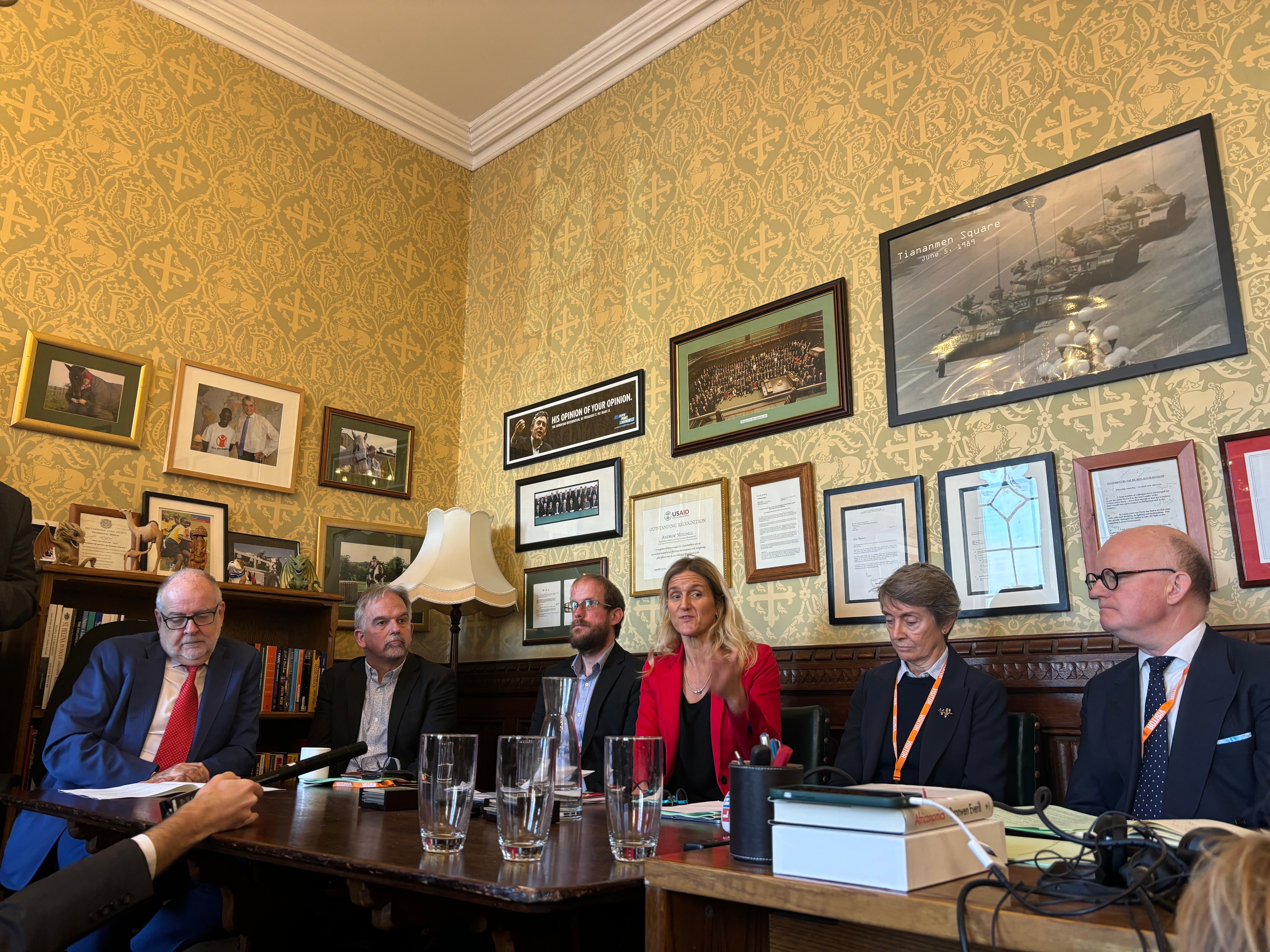 Kim Leadbeater addresses a press conference in Westminster