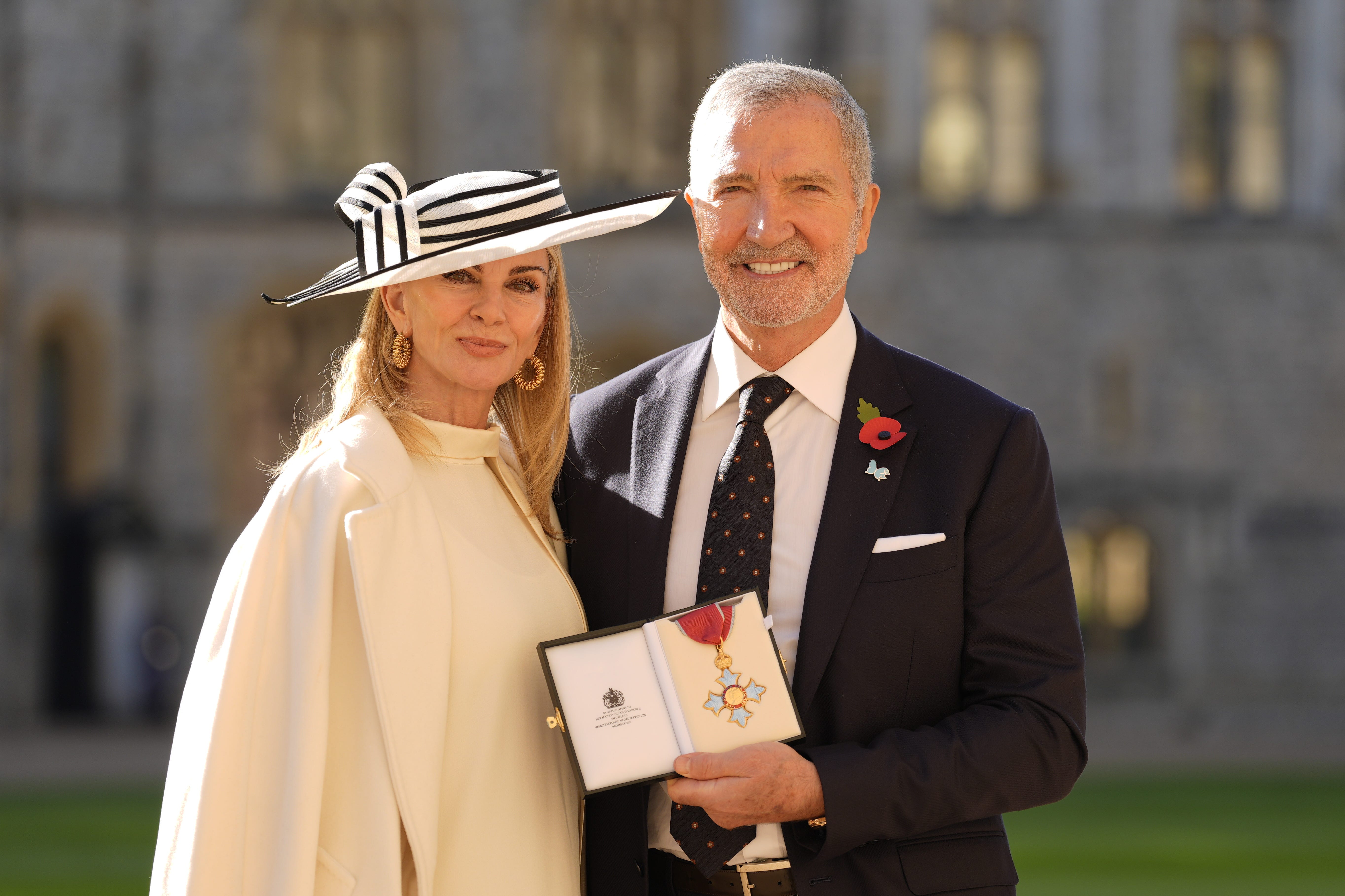 Graeme Souness celebrated his royal honour with his wife Karen (Andrew Matthews/PA)