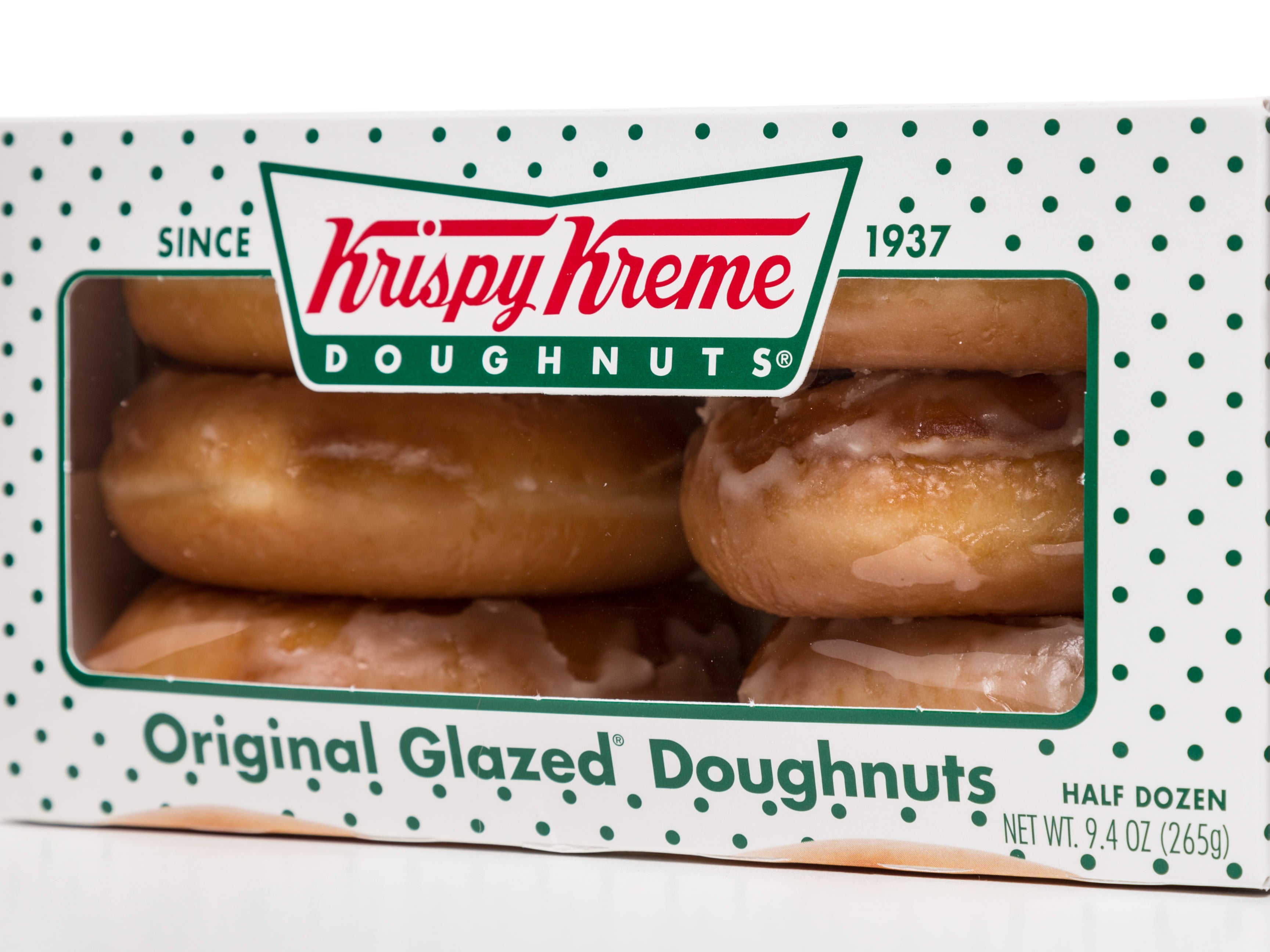 The first 500 Krispy Kreme customers will get a free box dozen of glazed doughnuts on World Kindness Day