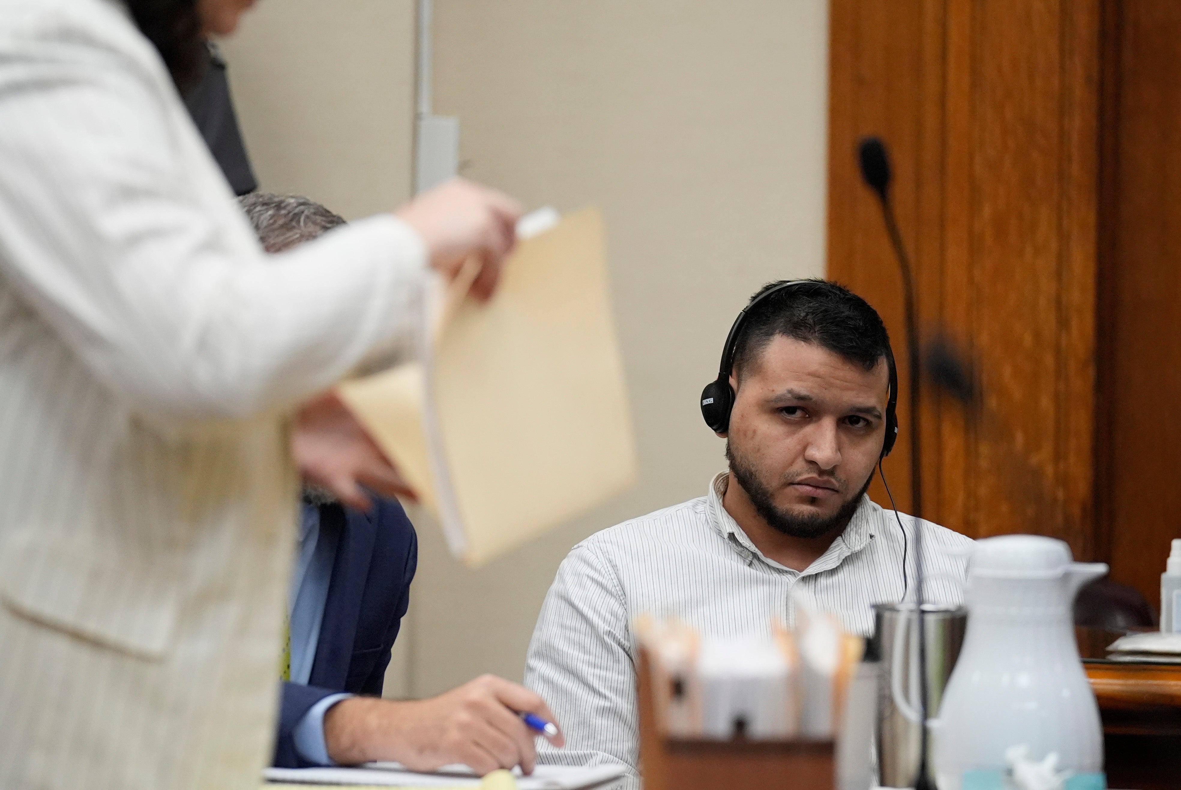 Ibarra in court. The jury heard that he had been ‘hunting for women’ – but that Riley had ‘fought for her life’