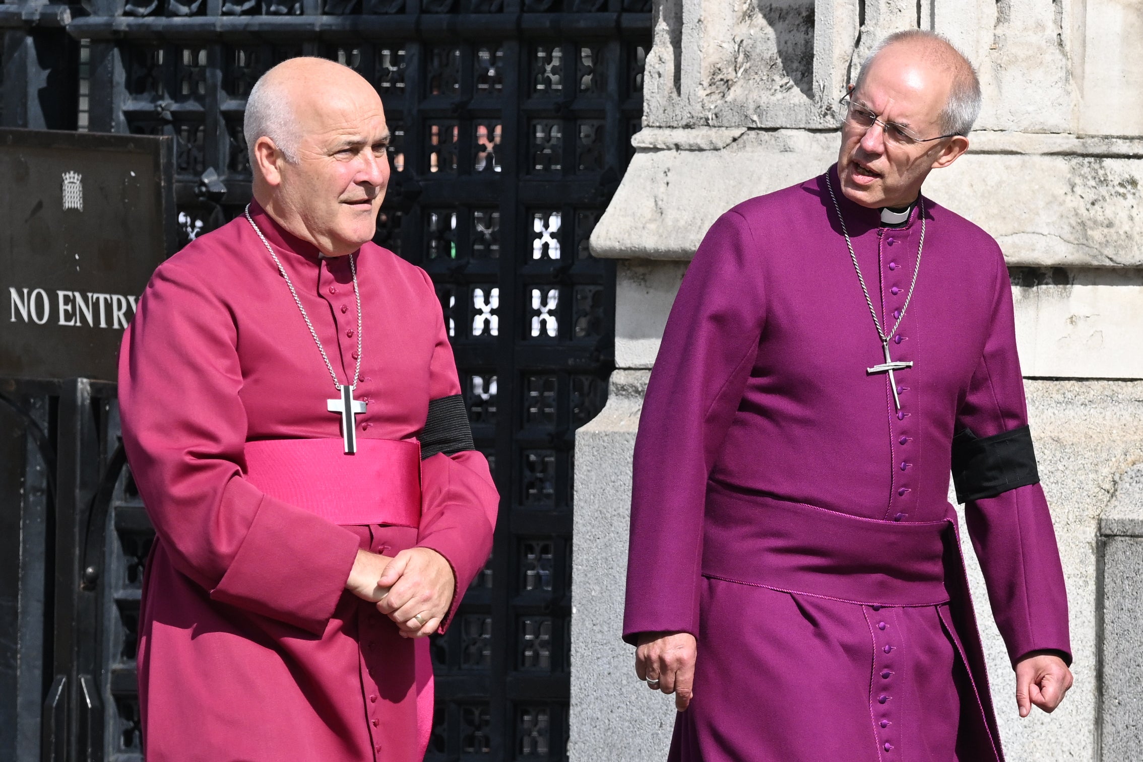 Stephen Cottrell pictured with Welby on the day of the Queen’s funeral