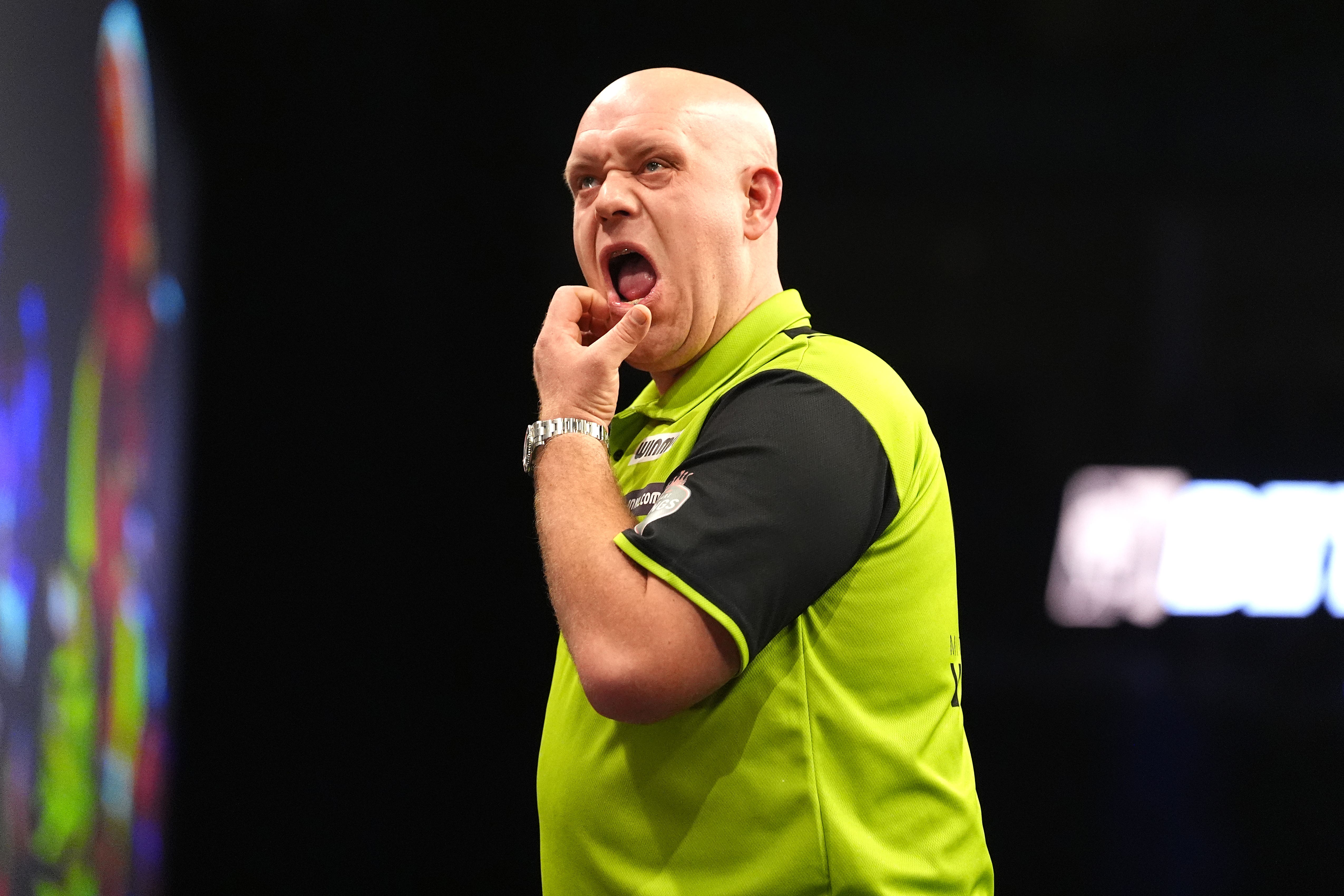 Michael van Gerwen went home early (Zac Goodwin/PA)