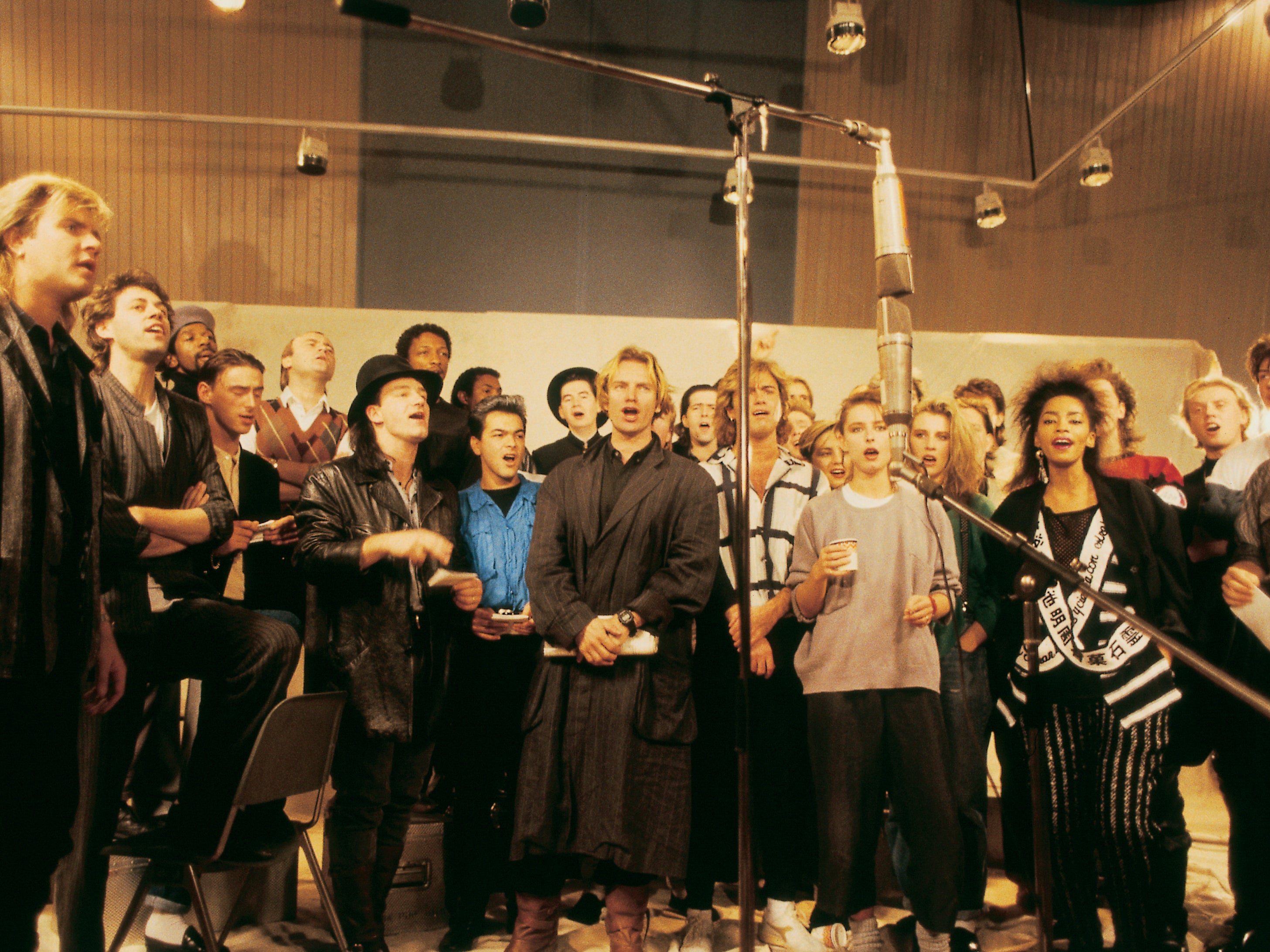 The recording of Band Aid in 1984