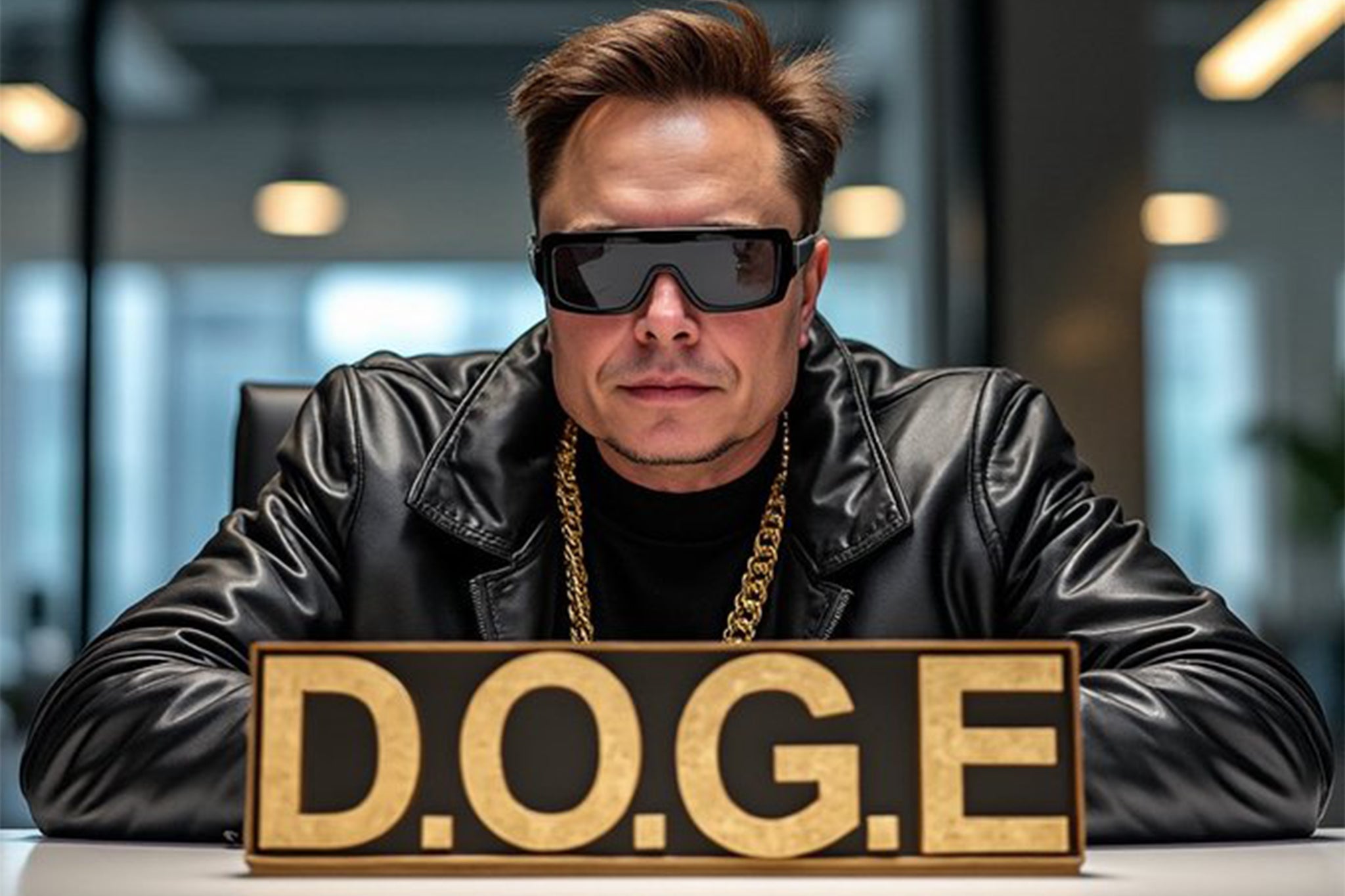 AI picture shared by Elon Musk after he was tapped to lead Trump’s DOGE