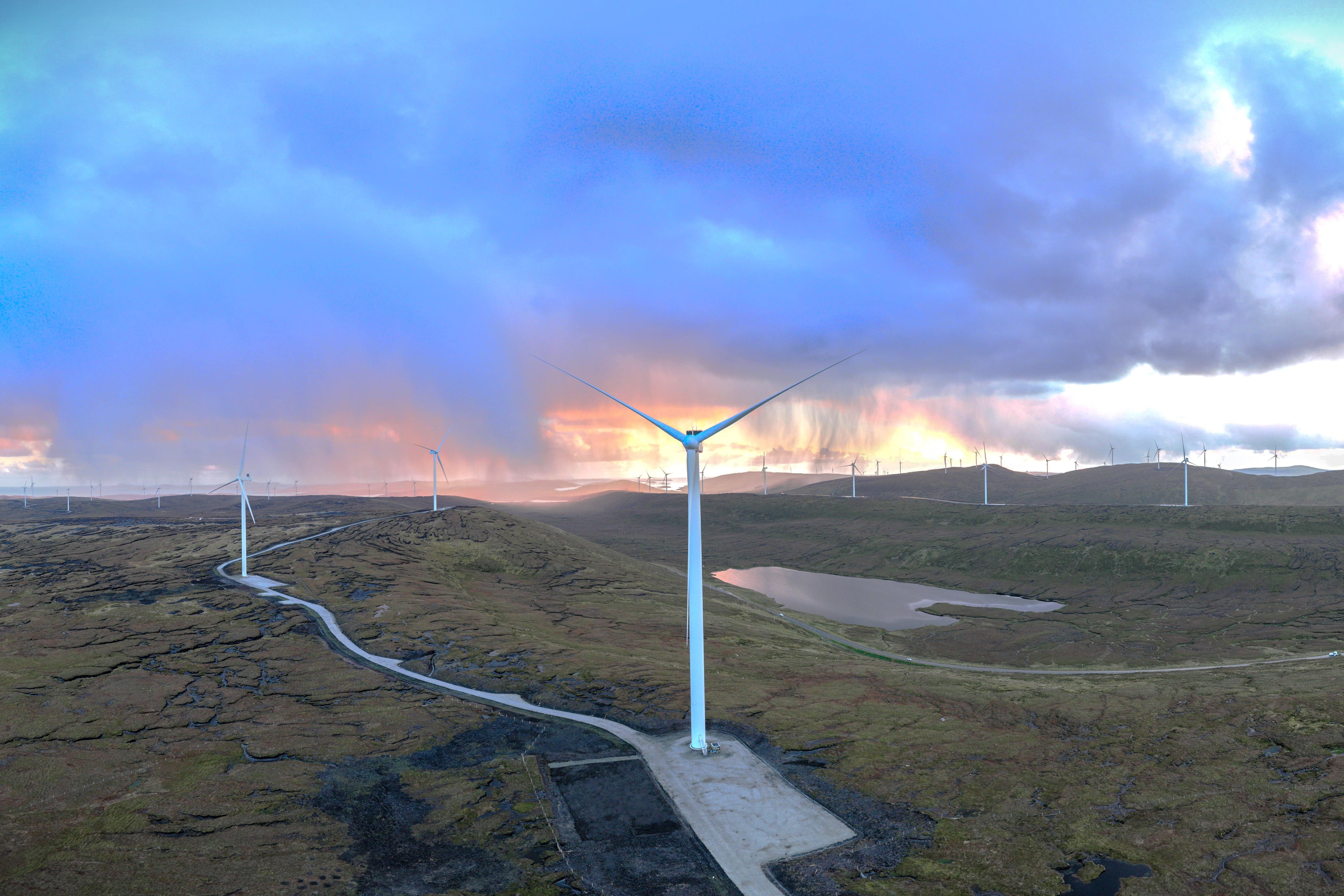 SSE’s Viking wind farm on the Shetland Islands (SSE/PA)