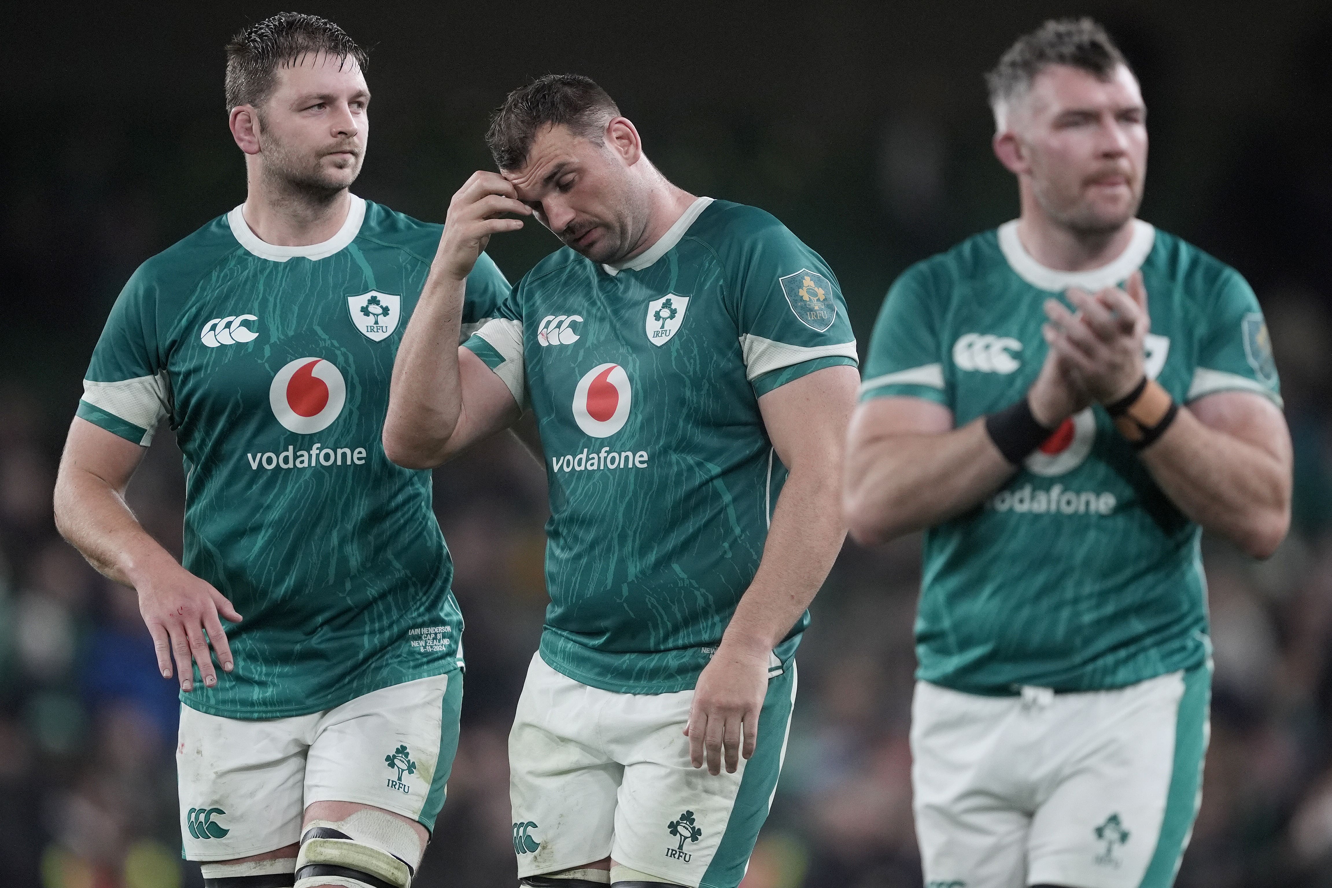 Ireland were well beaten by New Zealand (Brian Lawless/PA)