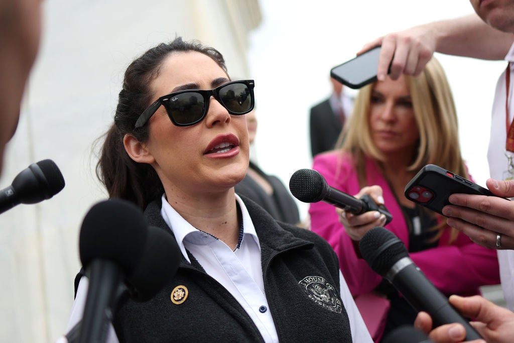 Florida Rep. Anna Paulina Luna, seen in May, told reporters that she believes there is some opposition to Johnson countinuing to serve as House speaker