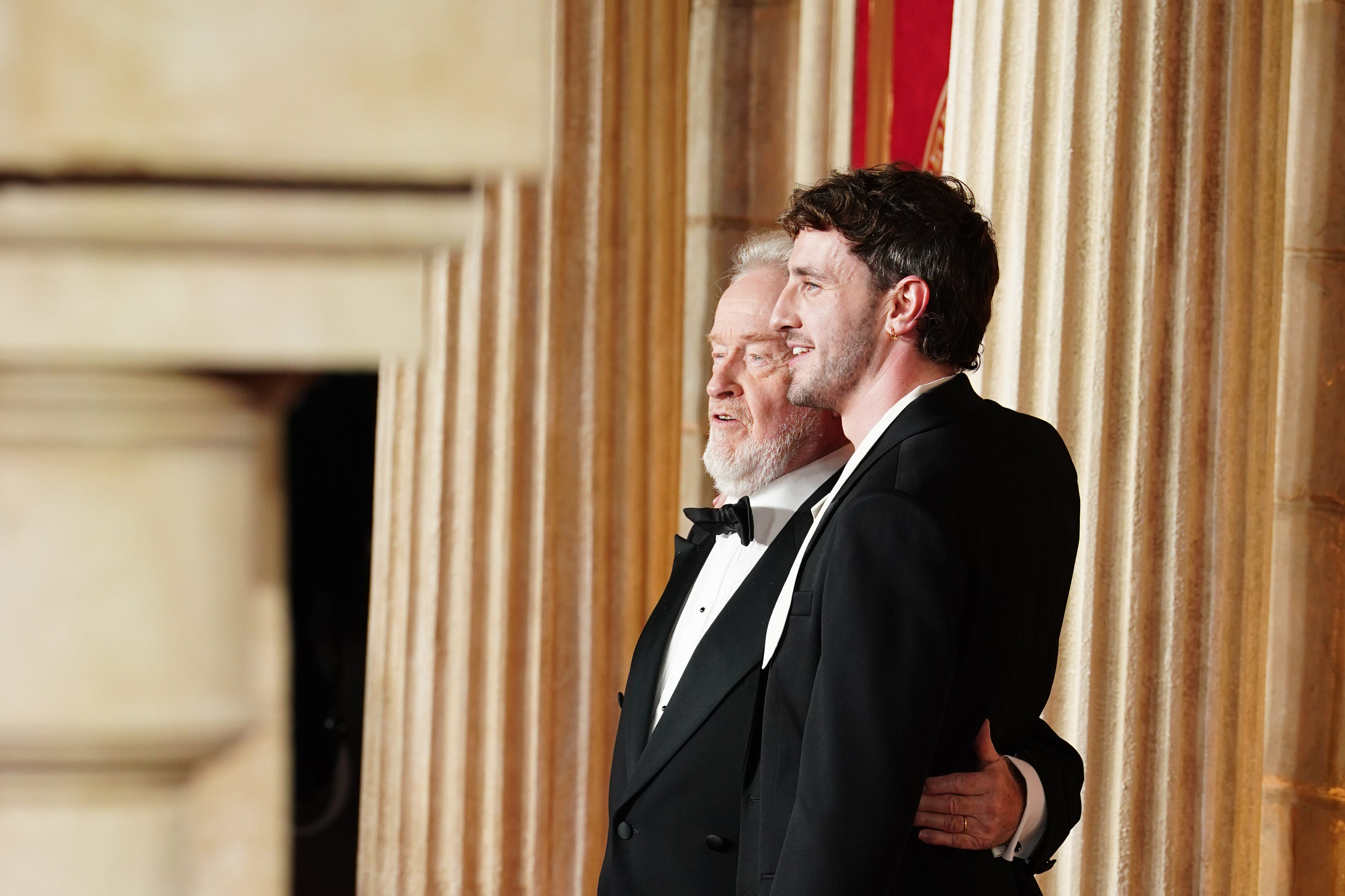 Ridley Scott and Paul Mescal at the world premiere of Gladiator II (PA)