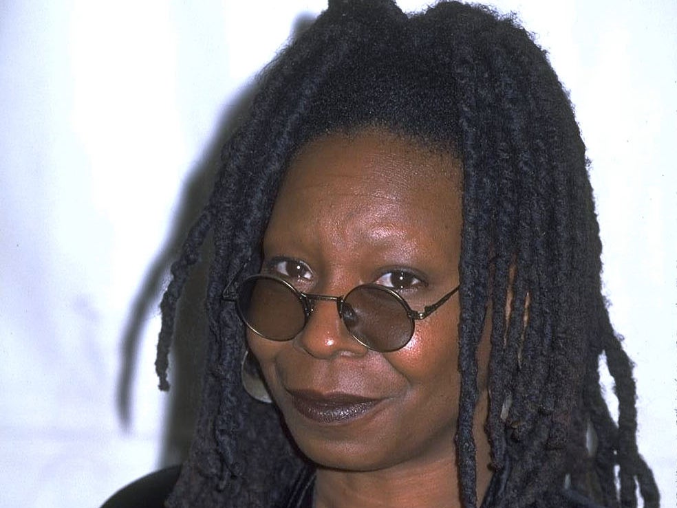 Whoopi Goldberg rose to fame in the 1980s as a comedian