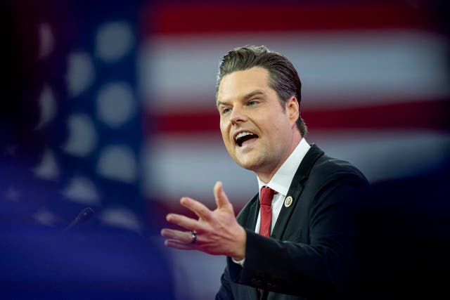 <p>Former Florida congressman Matt Gaetz was investigated for sex trafficking </p>