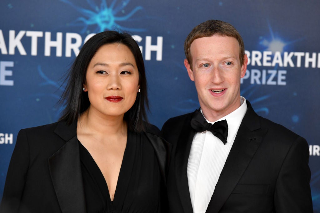 Priscilla Chan and Mark Zuckerberg in November 2019