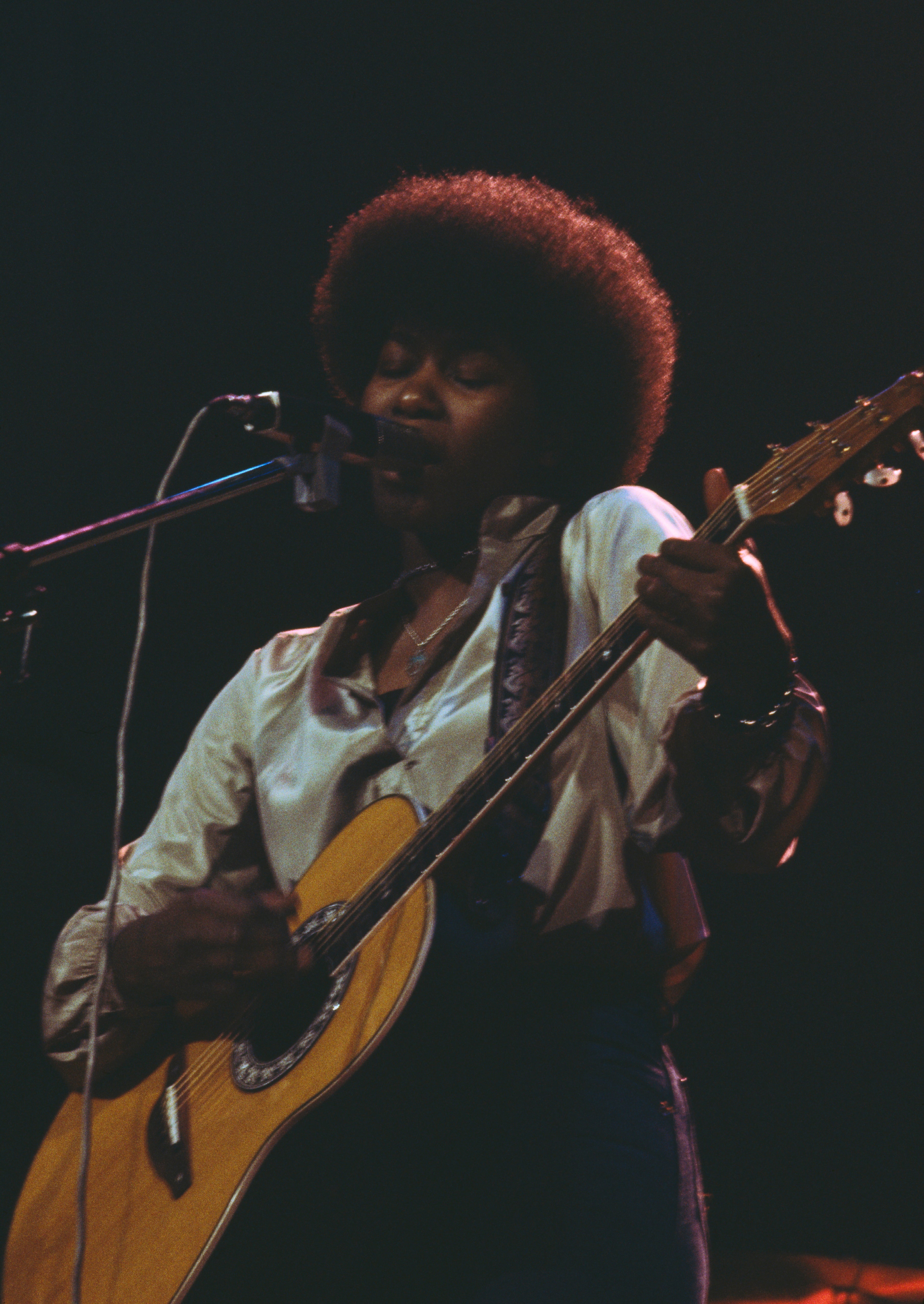 Joan Armatrading photographed in 1977