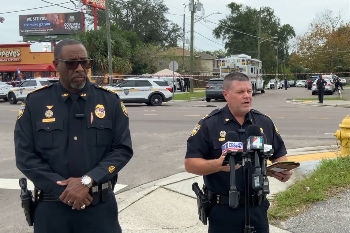 An 18-year-old was shot by police in Florida following a sting-operation orchestrated by the mother of a 13-year-old he was sending ‘inappropriate’ text messages to, according to Jacksonville Sheriff’s Office