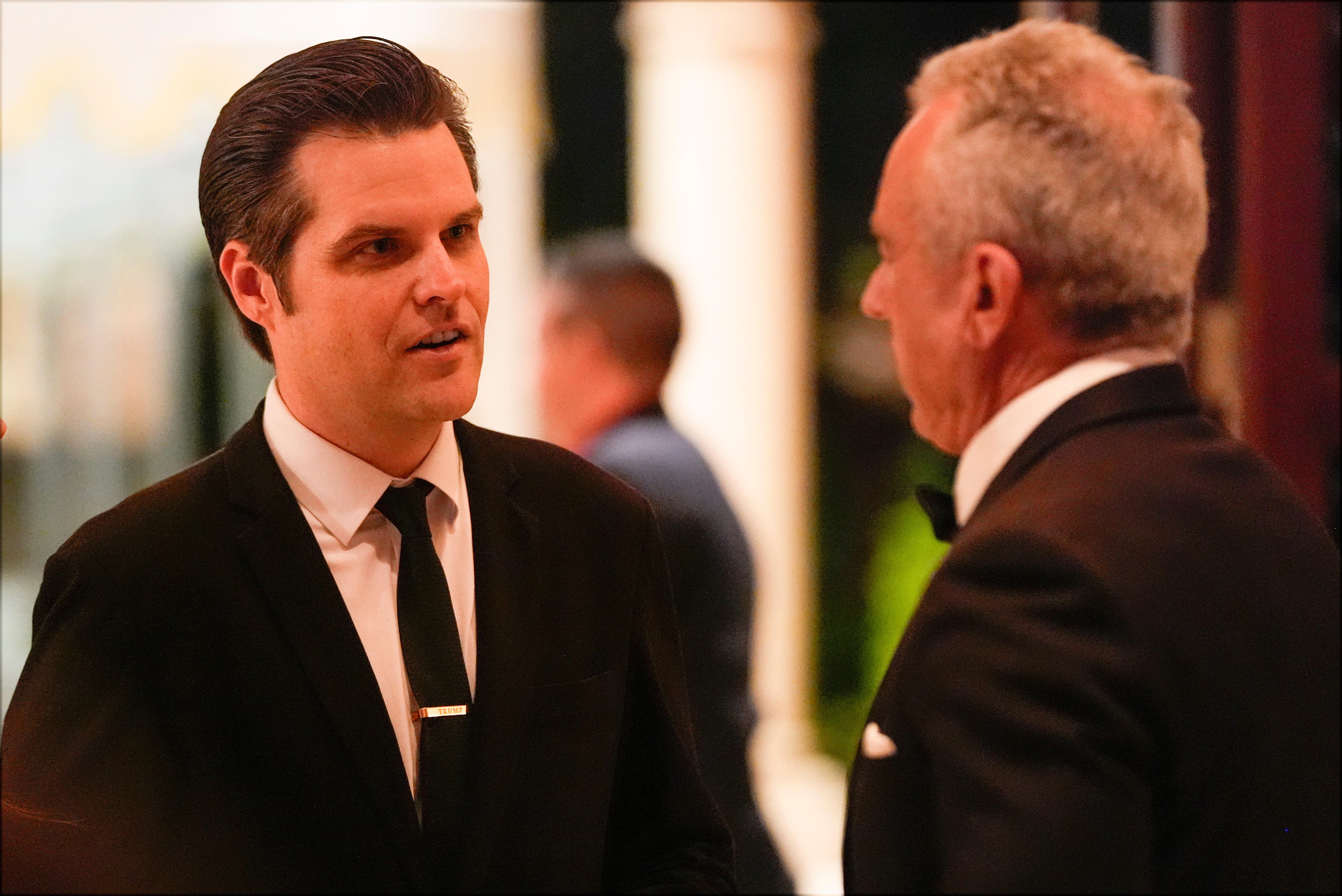 Matt Gaetz and Robert F Kennedy Jr attend the America First Policy Institute gala