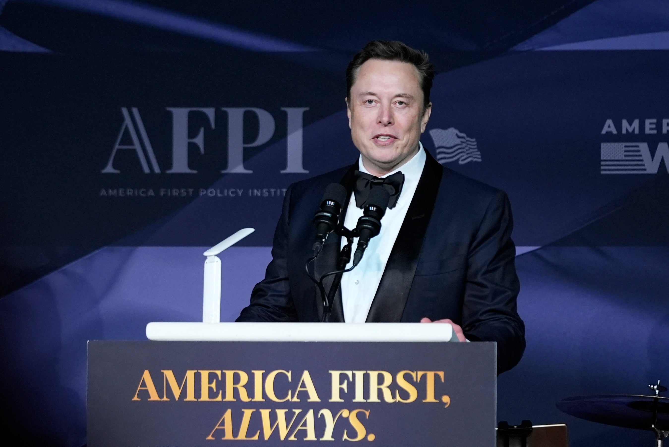 Musk spoke at the America First Policy Institute gala, telling attendees, ‘this is going to be a revolution'