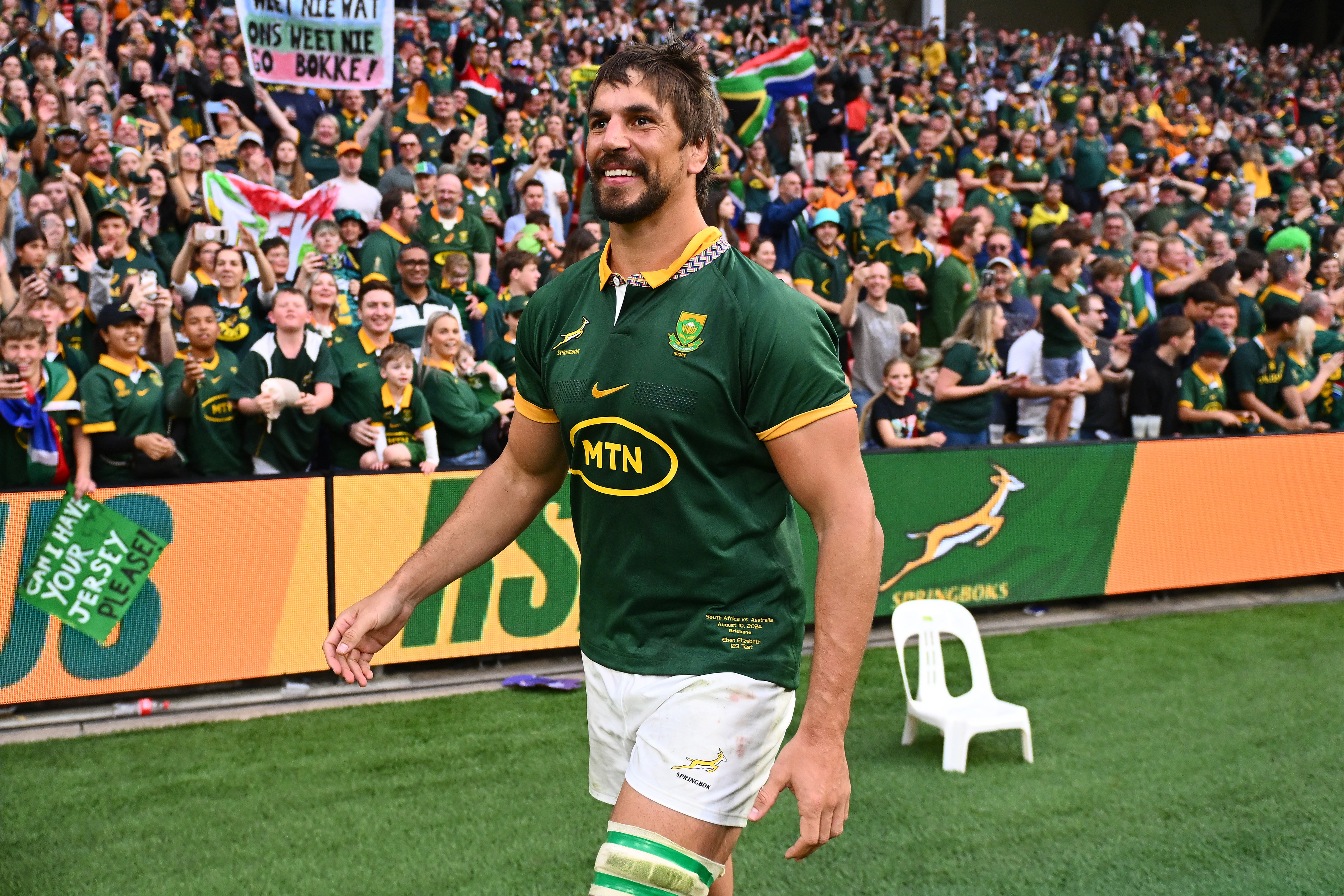 Eben Etzebeth is the most-capped Springbok of all time