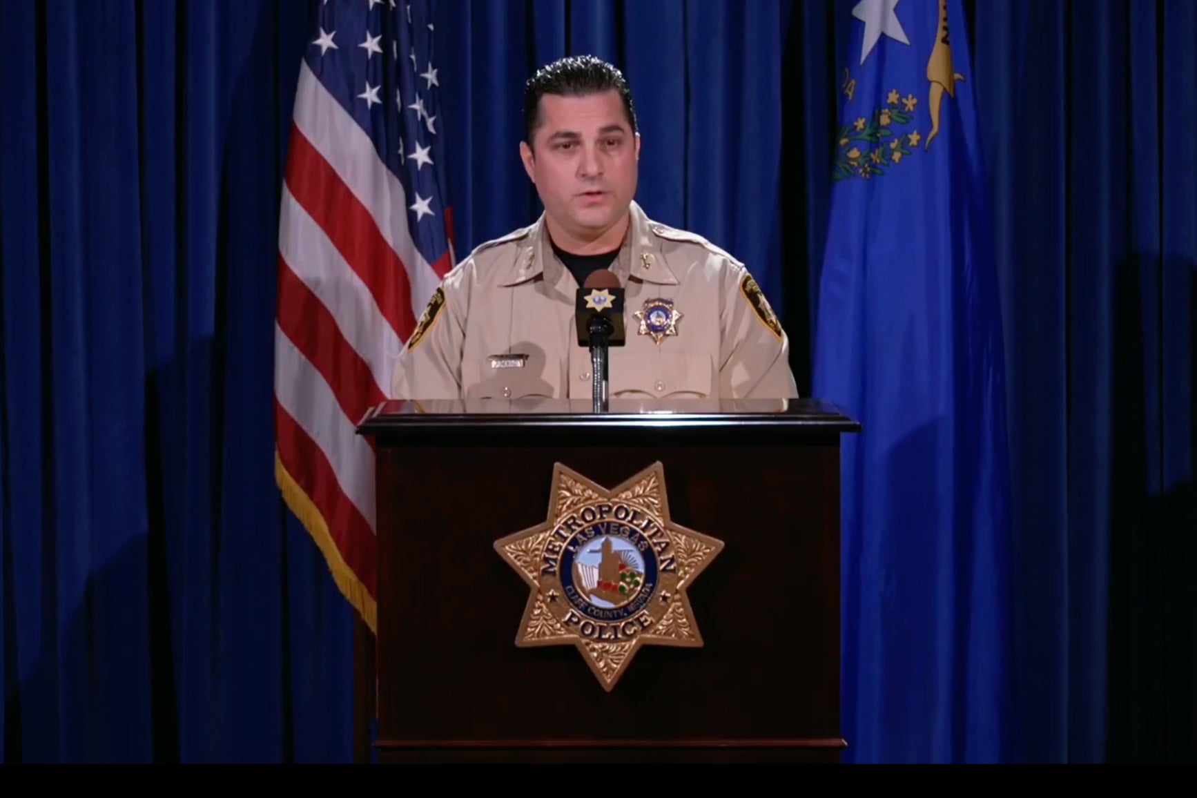 LVMPD Assistant Sheriff Dori Koren said that life-saving measures were attempted on Durham, but he was pronounced dead at the scene