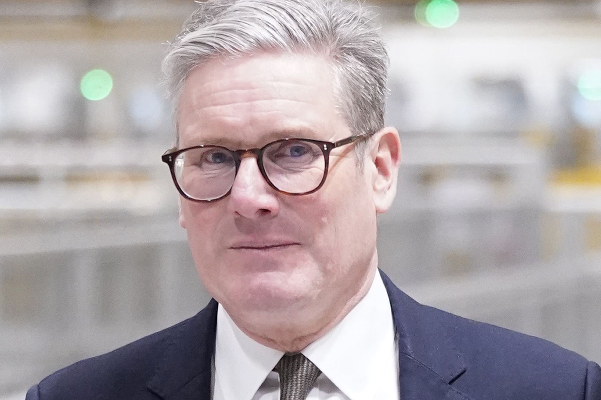 Prime Minister Sir Keir Starmer during a visit to a business in North Wales (Danny Lawson/PA)