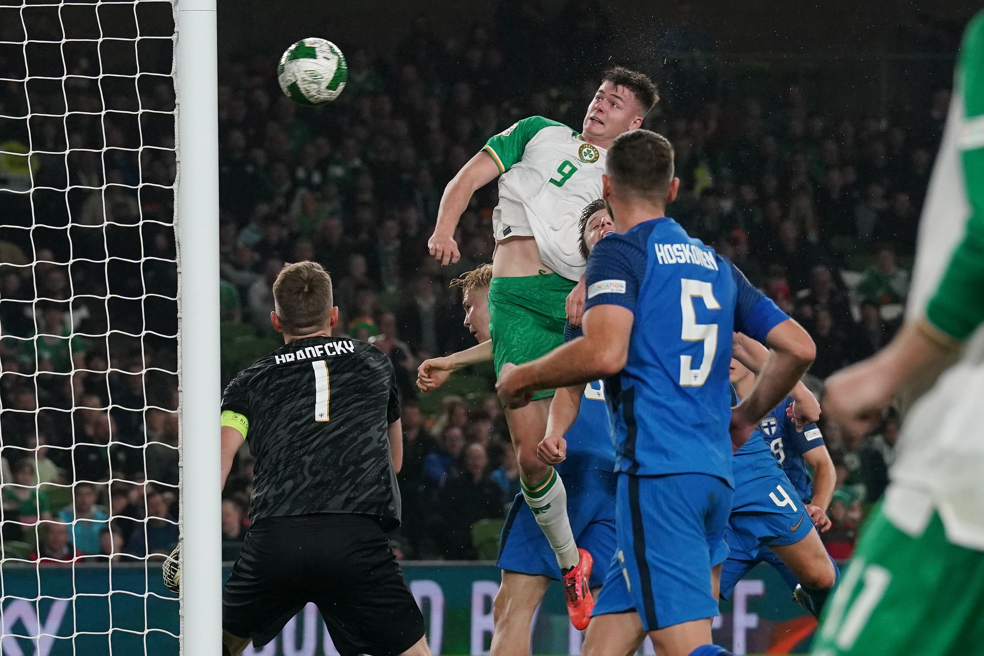 Republic of Ireland striker Evan Ferguson has had to learn to cope with the criticism international can bring (Brian Lawless/PA)