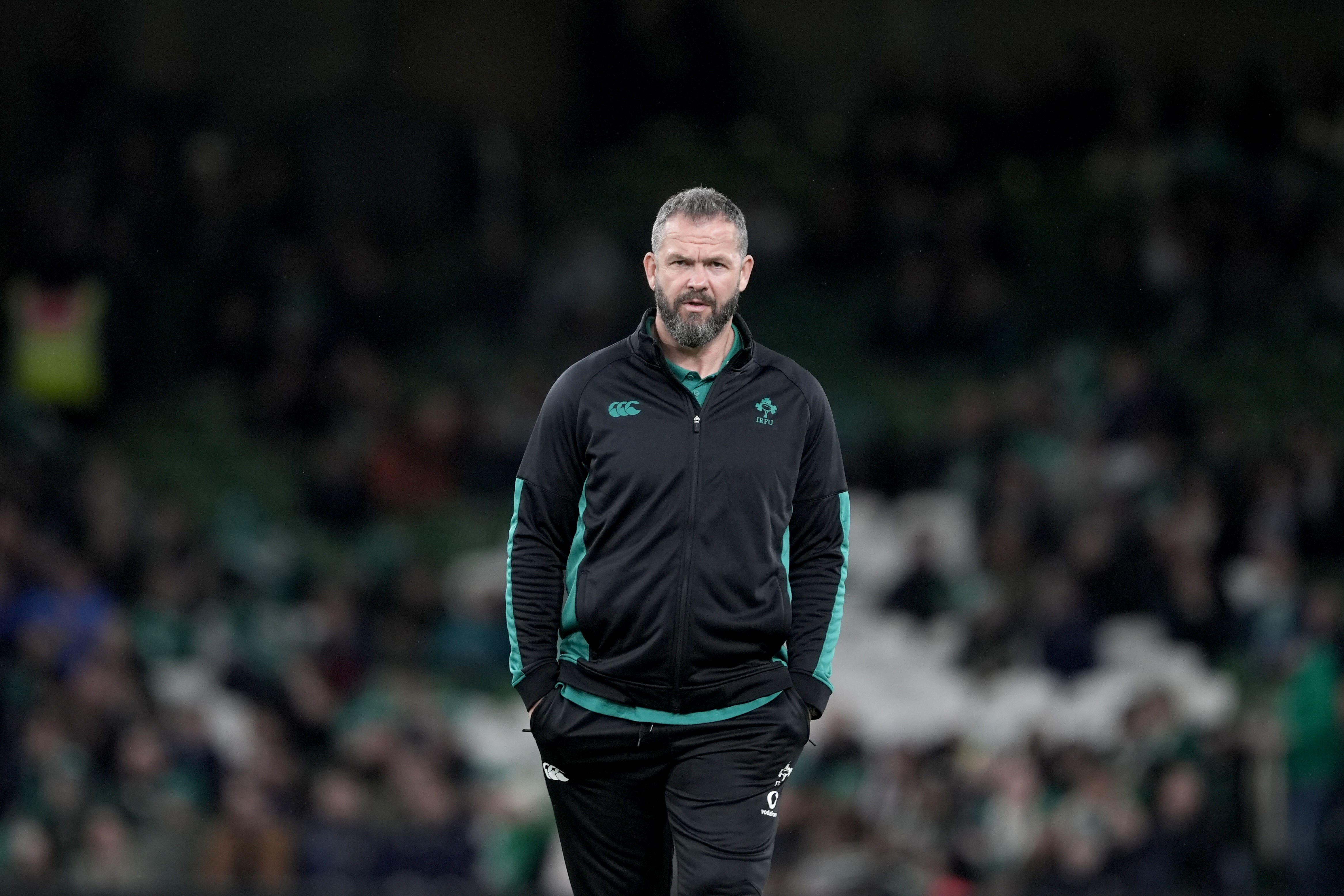 Ireland boss Andy Farrell saw his side get back to winning ways against Argentina (Brian Lawless/PA)