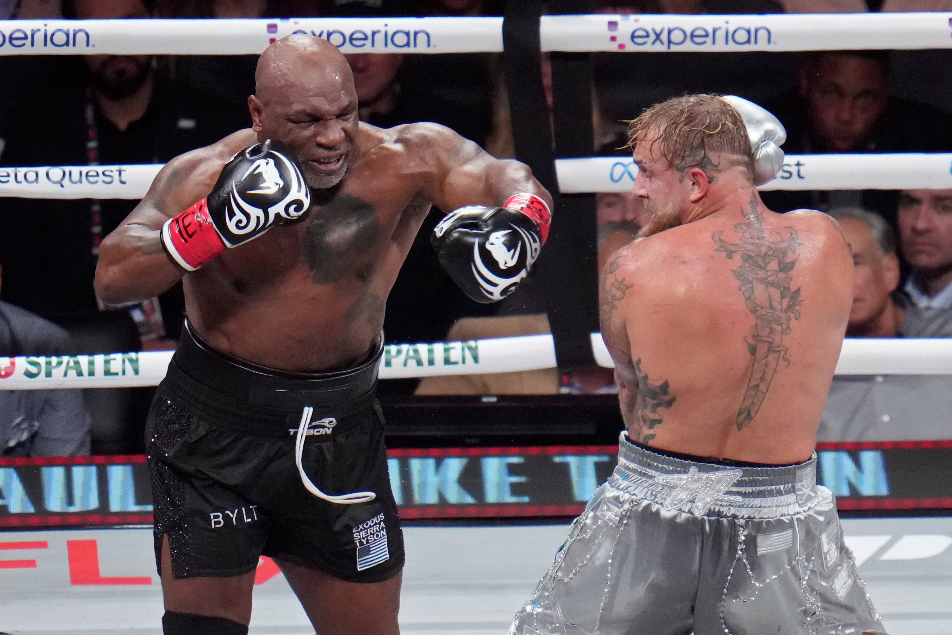 Mike Tyson and Jake Paul boxing on Friday night in Texas