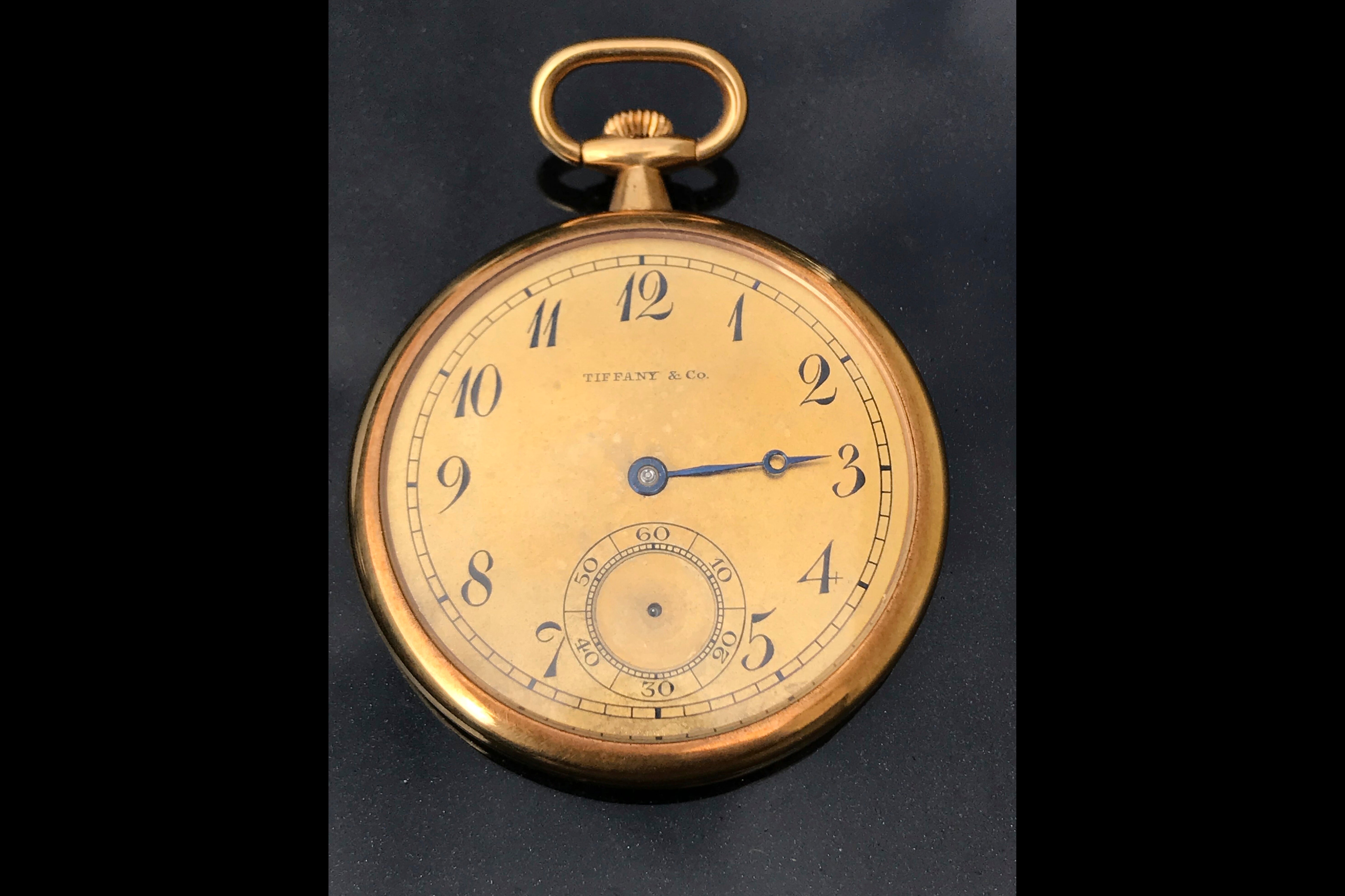 A gold pocket watch that was given to Capt. Arthur Rostron, captain of RMS Carpathia that rescued 700 survivors of the Titanic