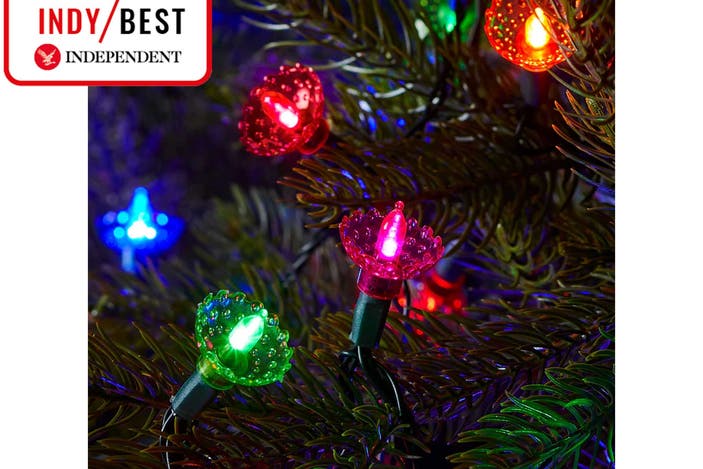 Lights4fun multicoloured LED traditional pickwick Christmas lights indybest decorations