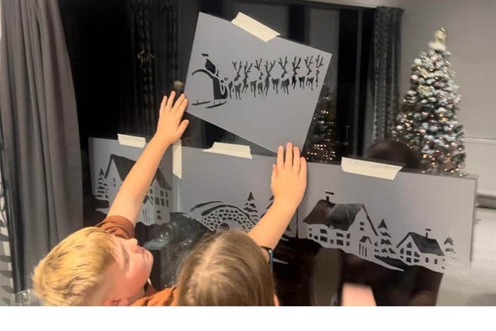 Snow Windows Christmas Window Stencils Decorations IndyBest