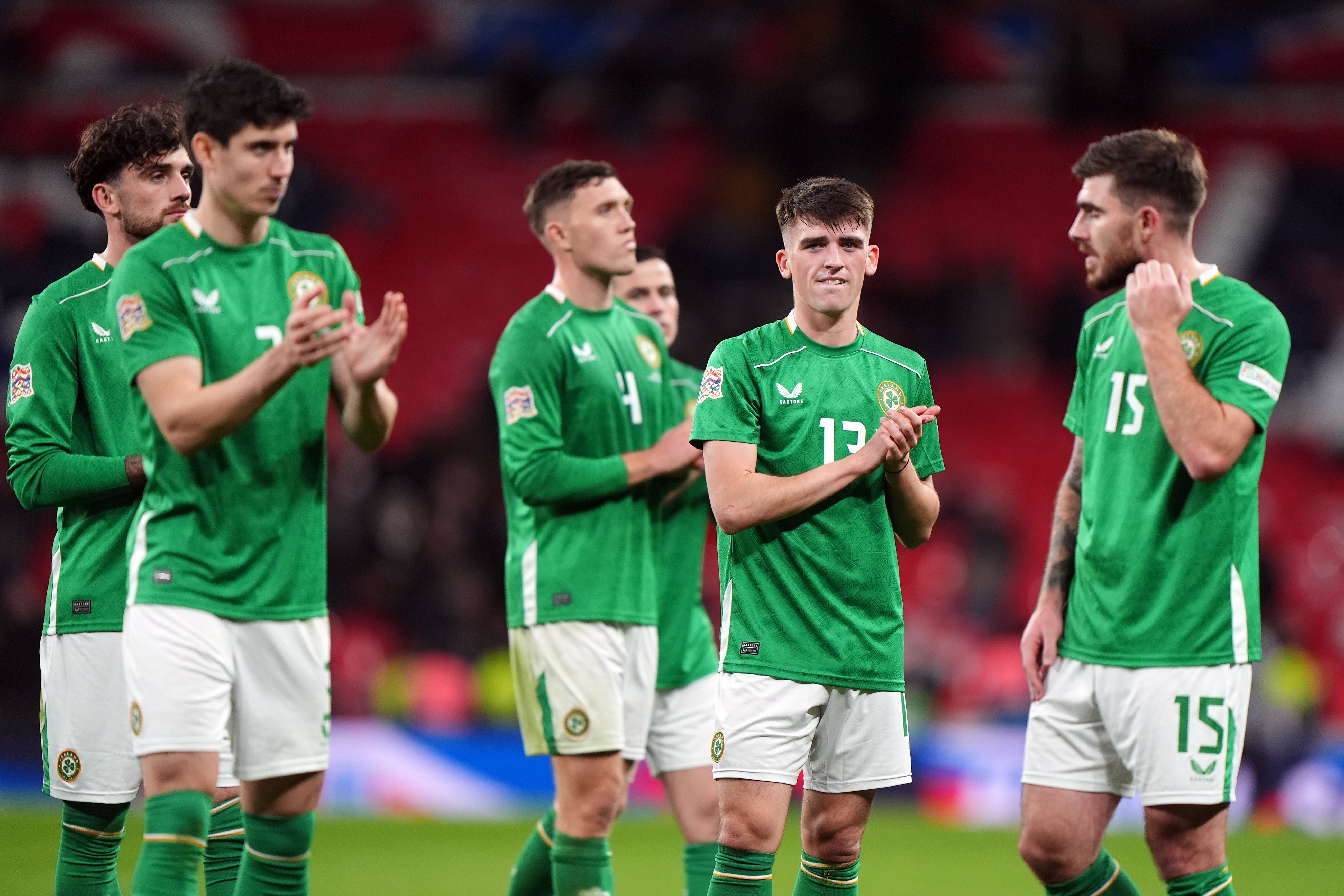 Republic of Ireland were well beaten at Wembley (Bradley Collyer/PA)