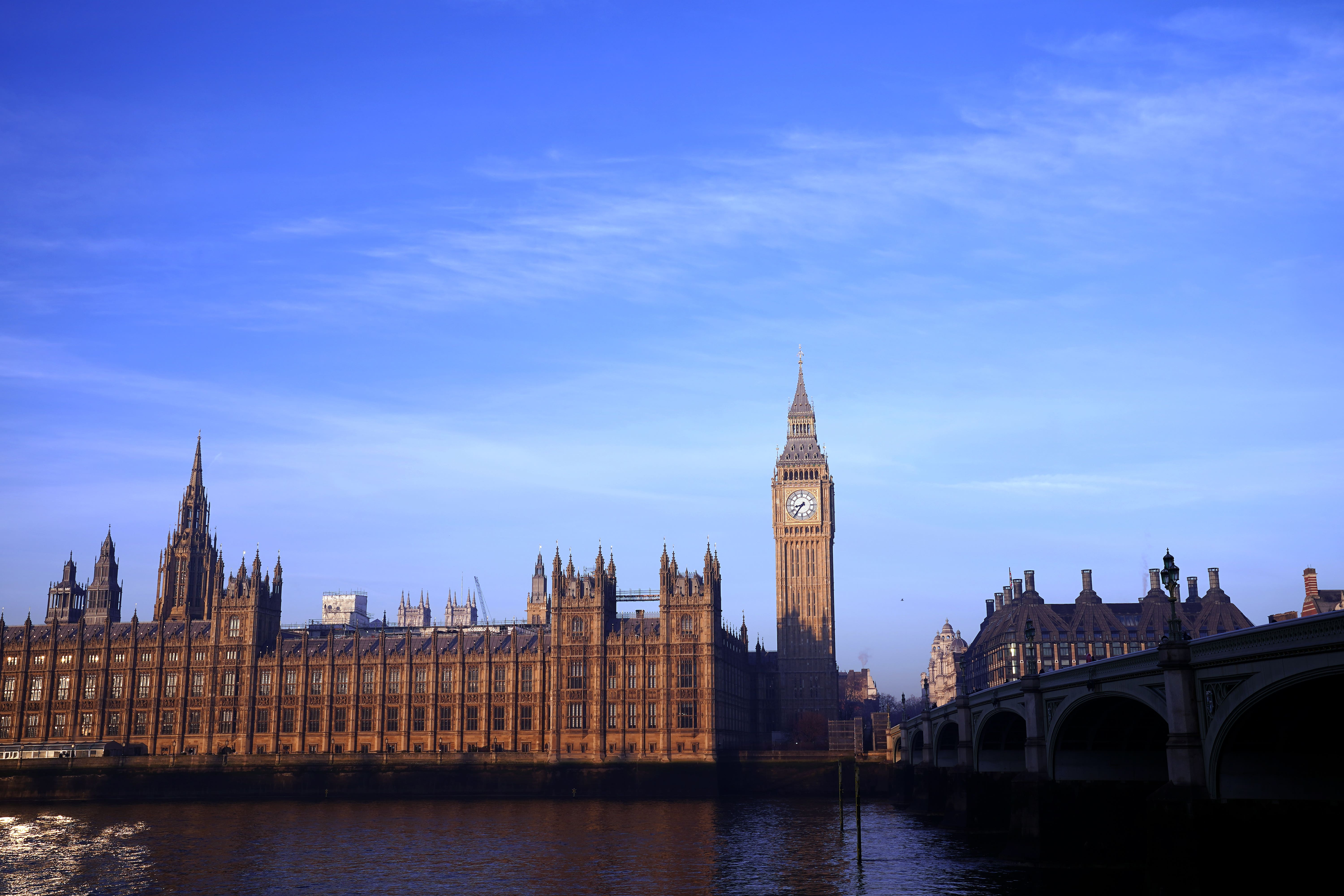 The Palace of Westminster in London (PA)