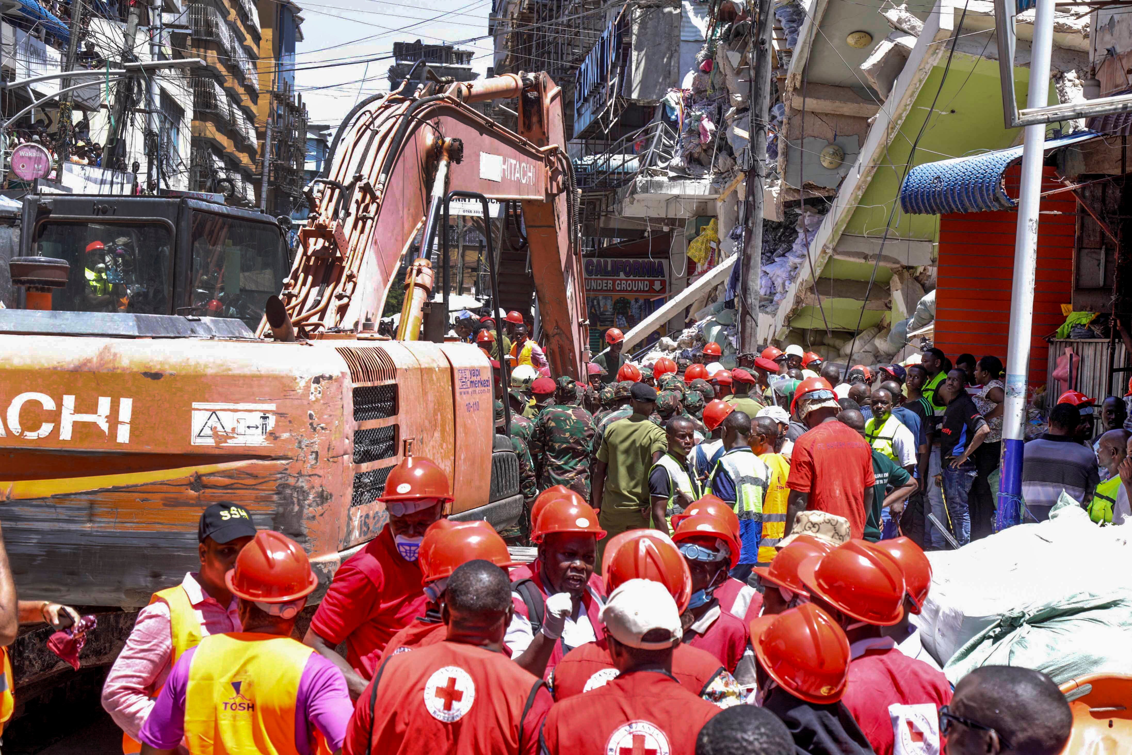 CORRECTION Tanzania Building Collapse