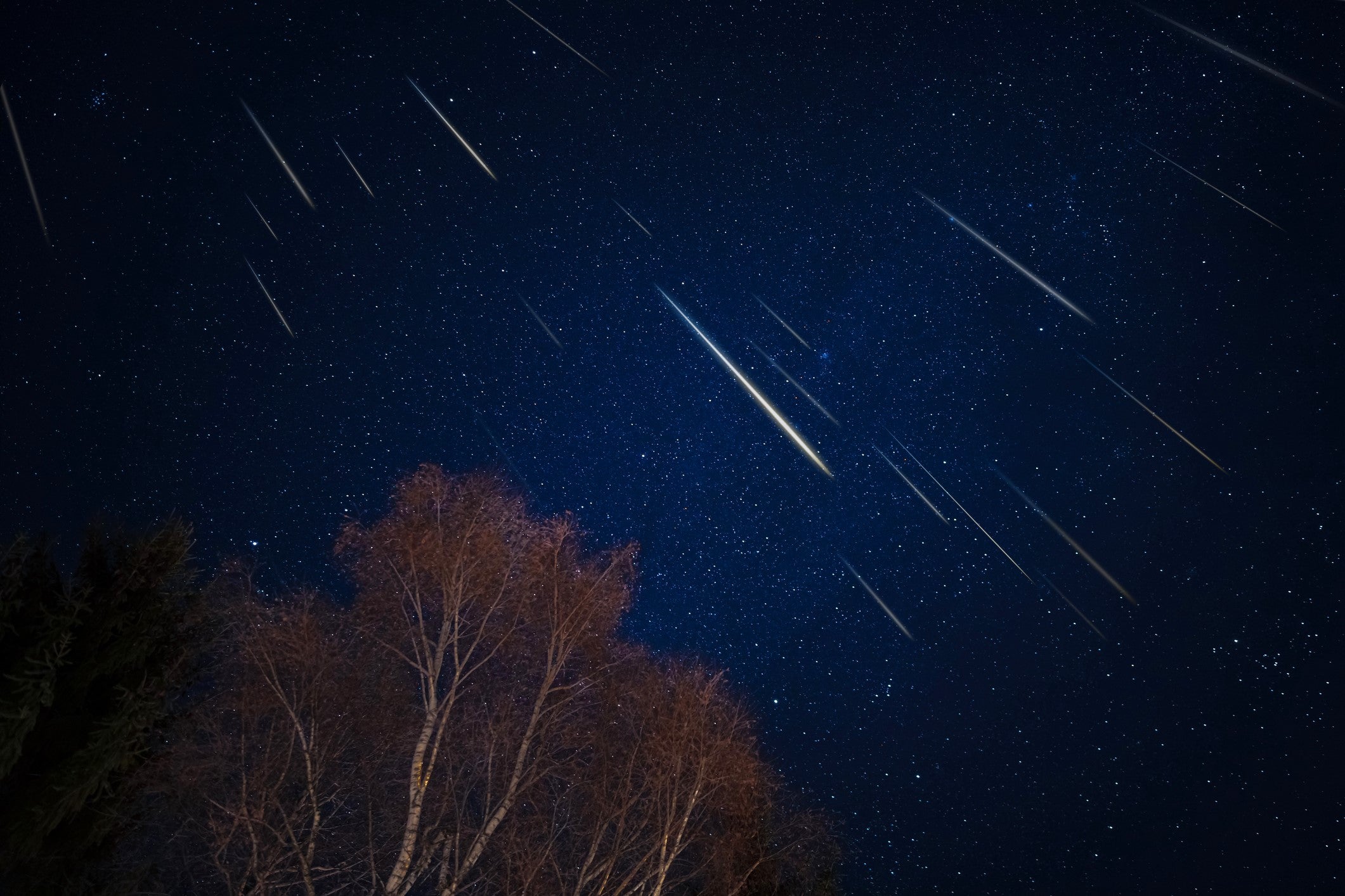 The Leonid meteor shower comes from debris from the comet Tempel-Tuttle passing through the Earth’s atmosphere