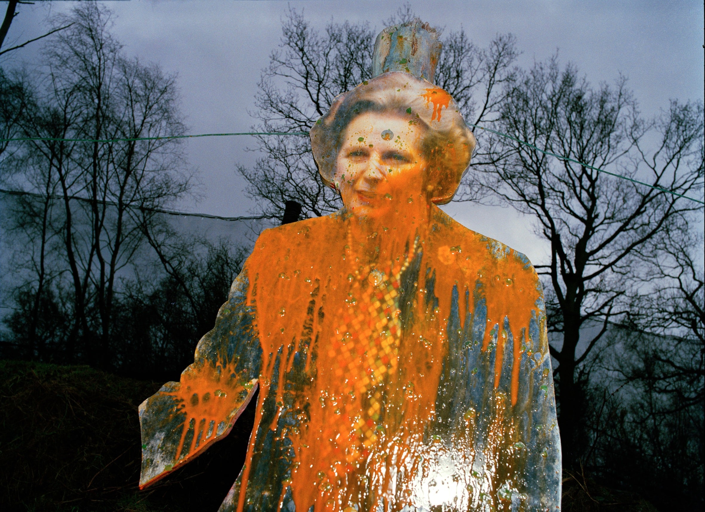 Anna Fox ‘Friendly Fire, target (Margaret Thatcher)’, 1989