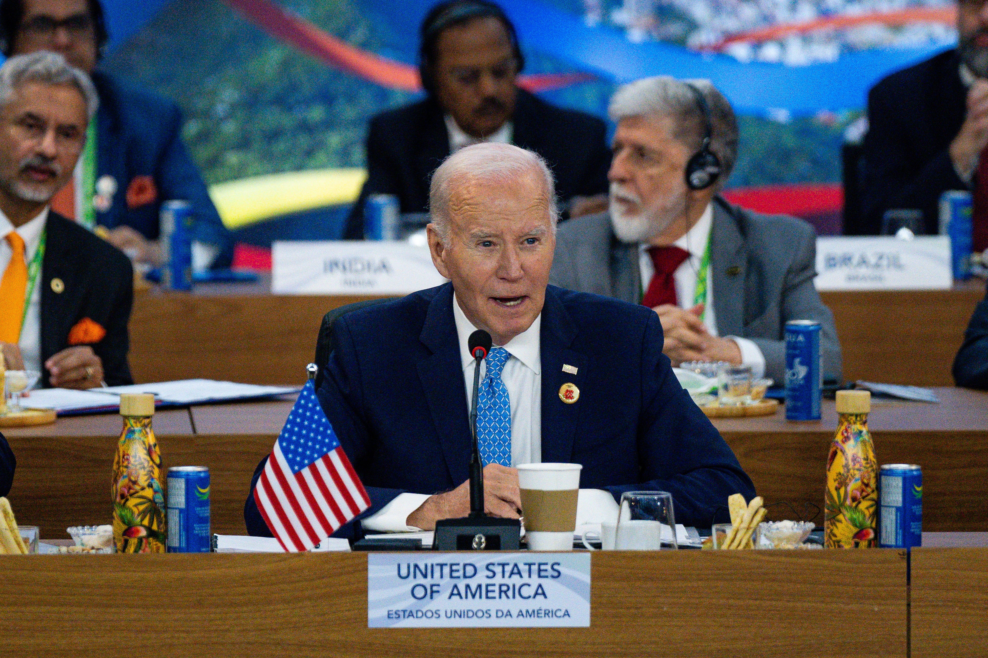 Joe Biden told fellow leaders at the G20 that he was committed to the territorial integrity of Ukraine