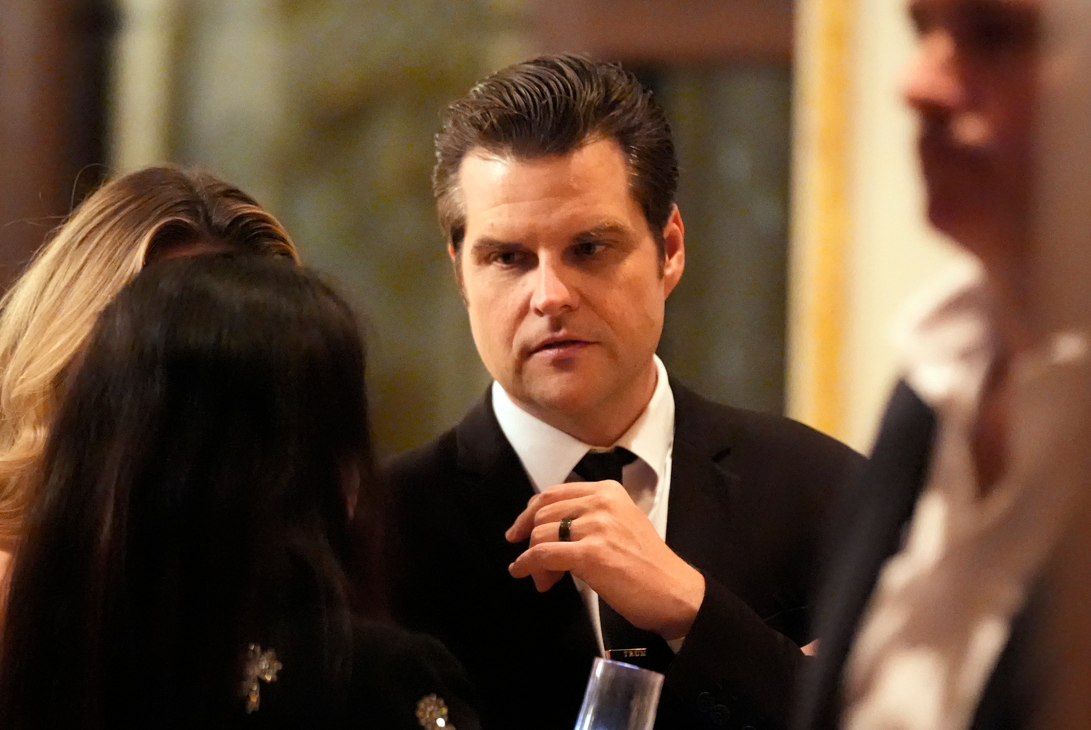 Matt Gaetz, pictured at Mar-Lago after Donald Trump nominated him for attorney general, is the subject of a long-running House Ethics Committee investigation into allegations of sexual misconduct and drug use