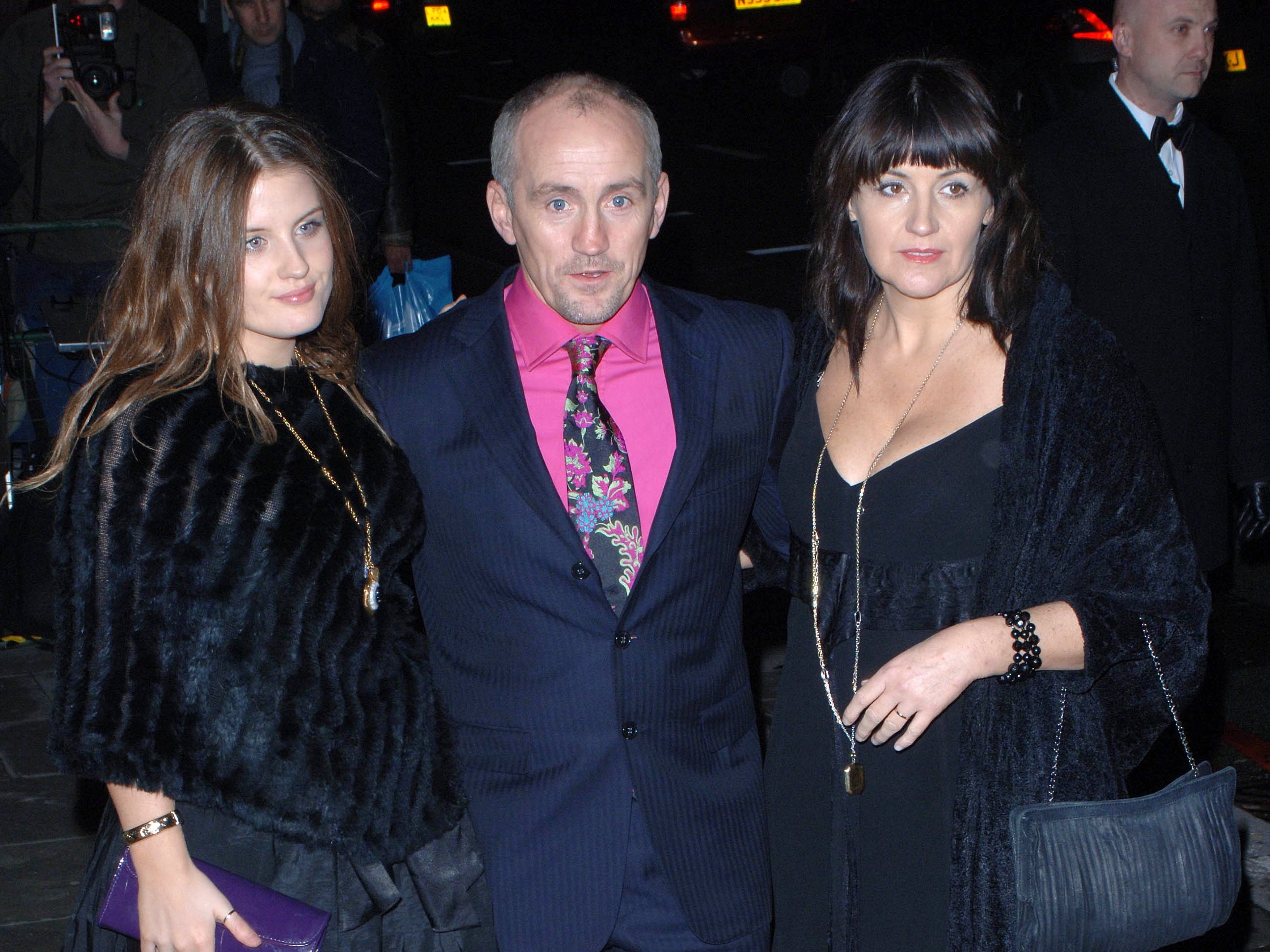 McGuigan and his family arriving for the La Dolce Vita charity event in 2006