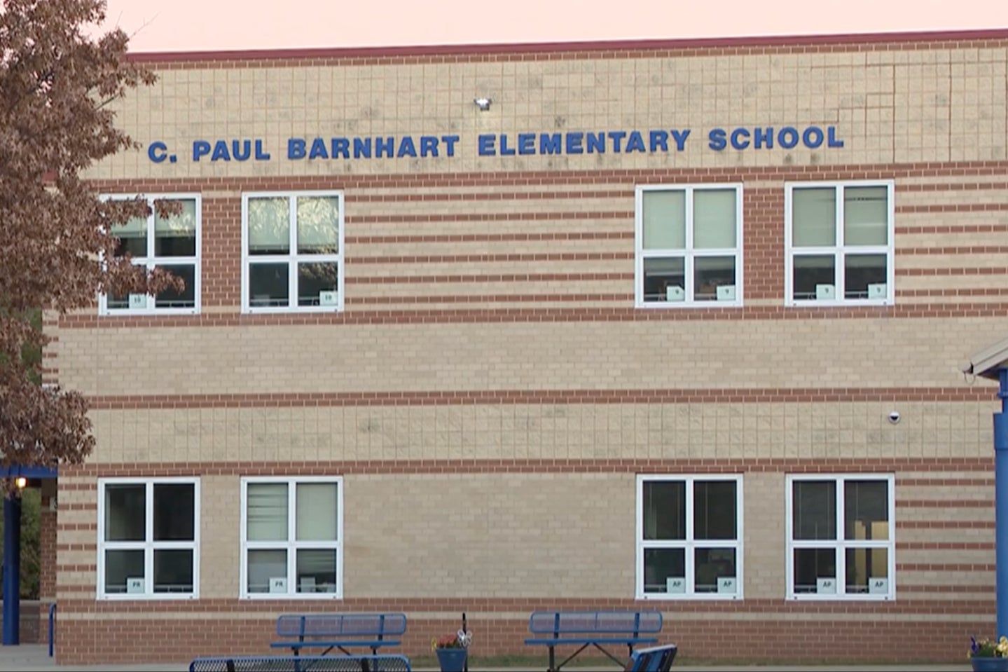 A second grader was taken to hospital after allegedly being ‘hung’ by his neck by an older child at an elementary school in Maryland