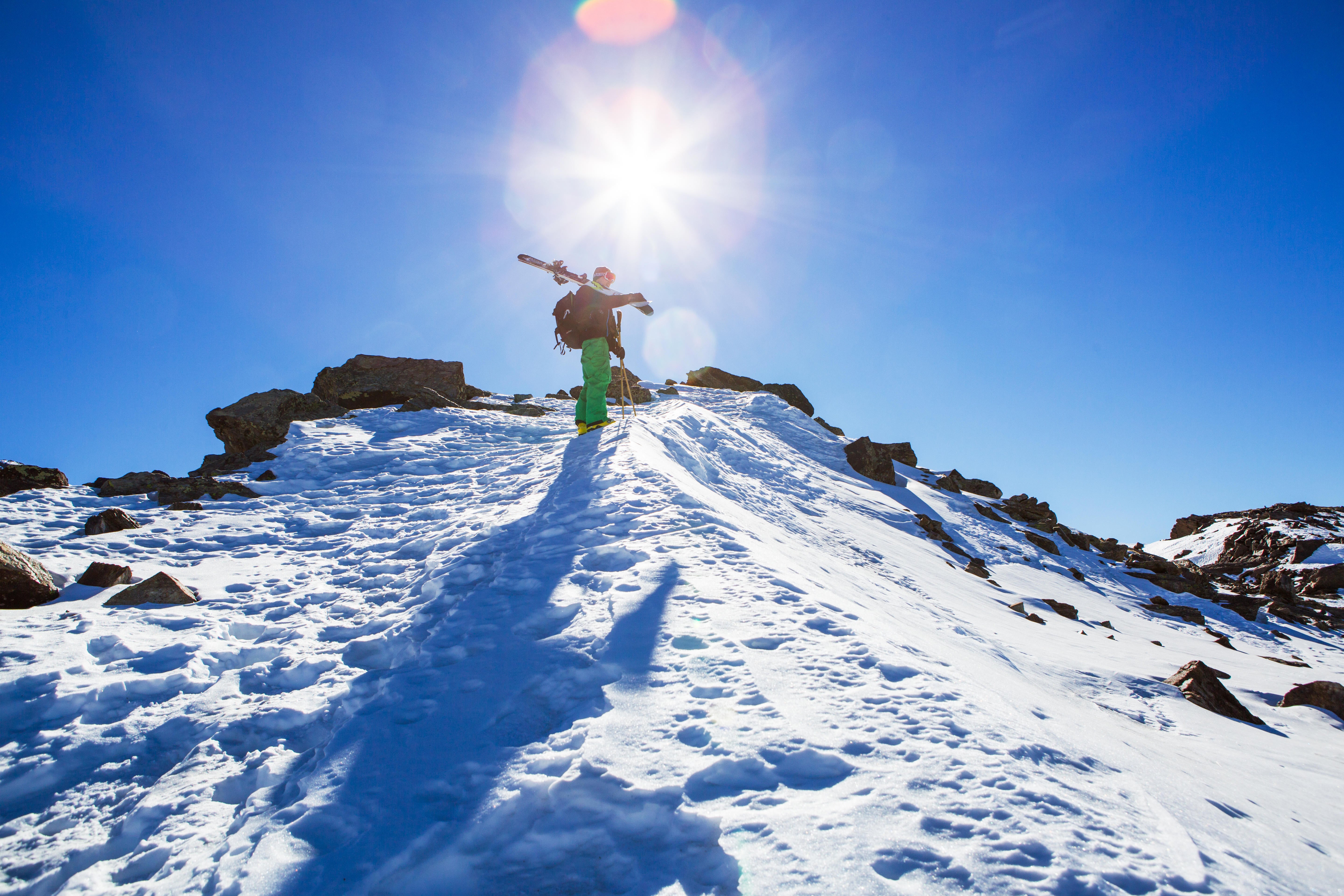 Kevin Blanc standing at the top of the Sierra Nevada in Granada, Spain (Alamy/PA)