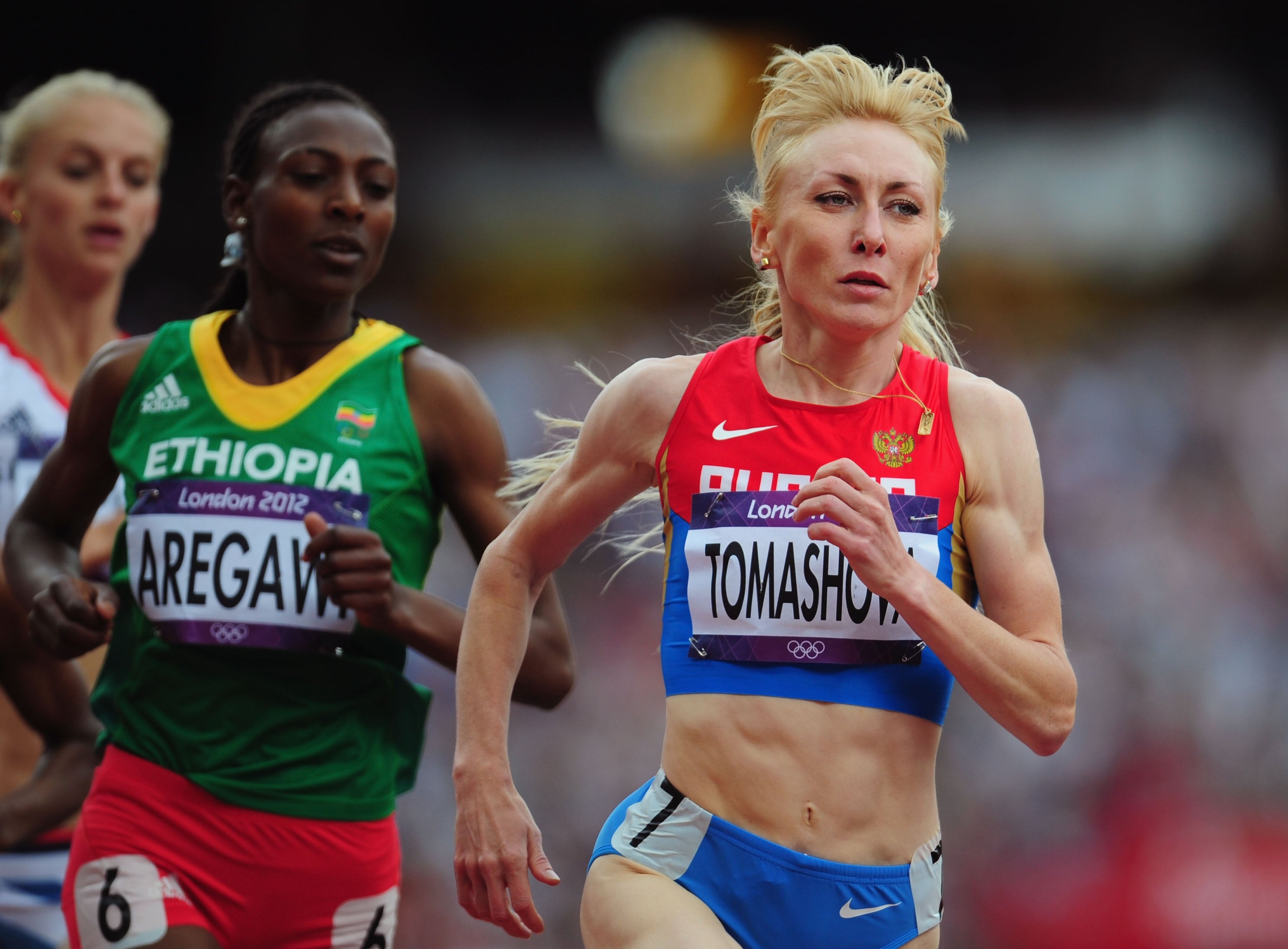 Tatyana Tomashova in action during the London 2012 Olympics