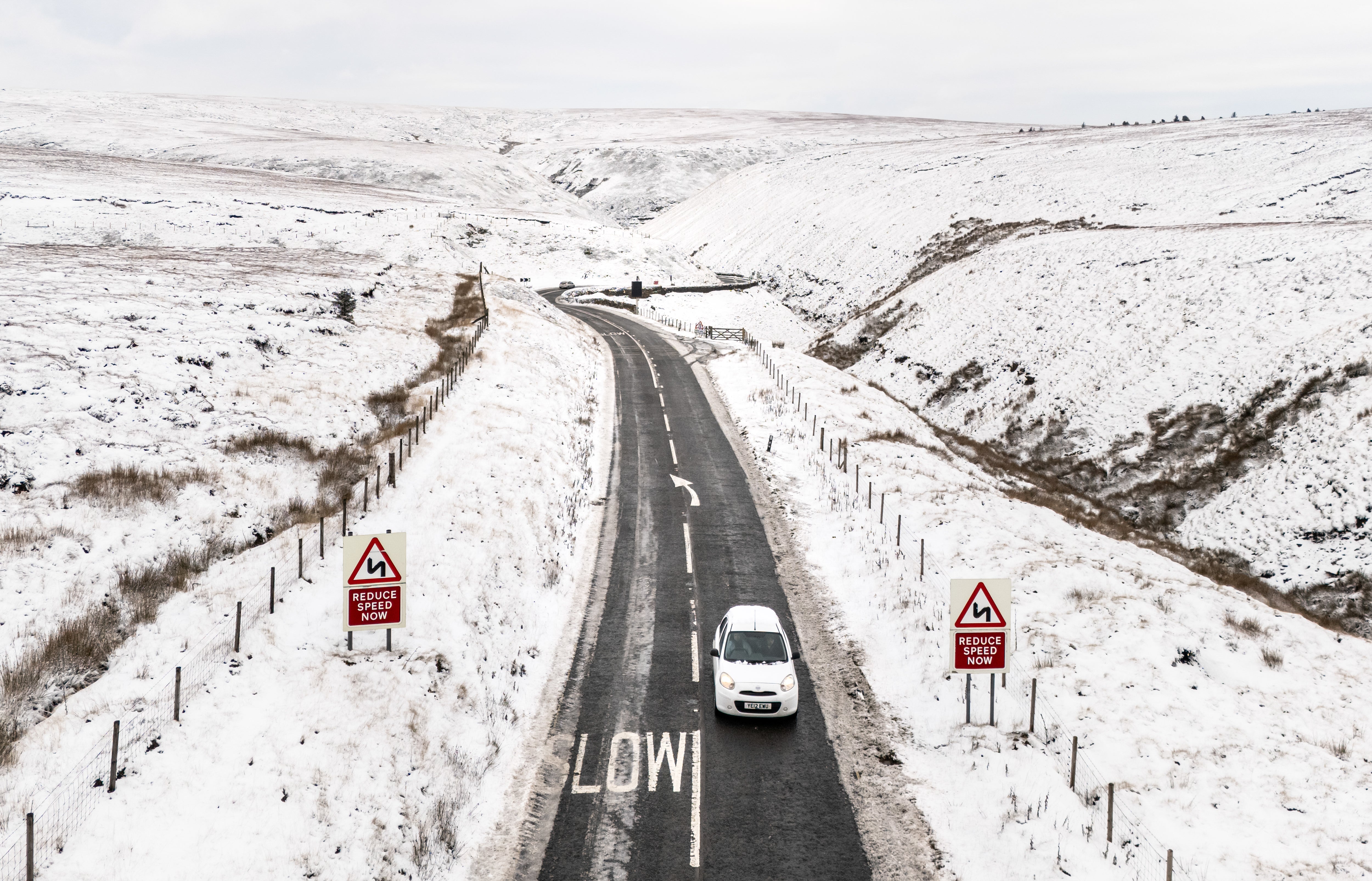 More snow is expected over the next day as temperatures plummet across the country