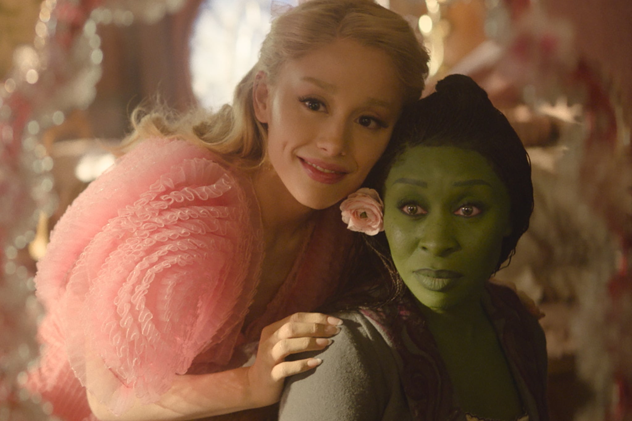 Ariana Grande (left) and Cynthia Erivo in ‘Wicked’