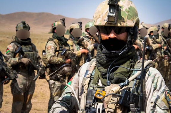 Afghan special forces soldiers, known as the Triples, were trained and paid by the British