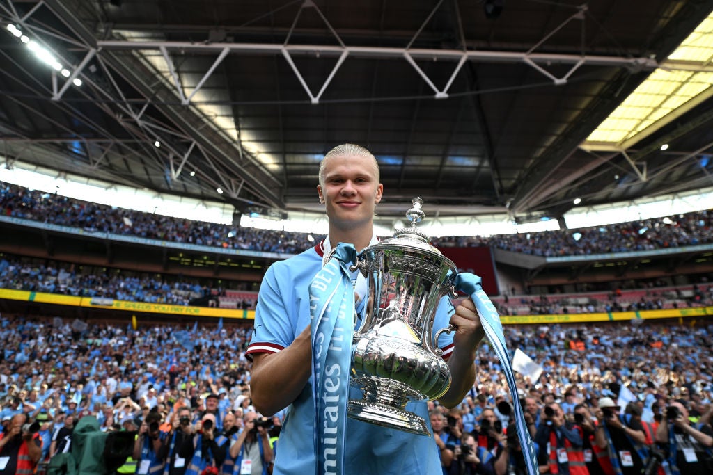 Haaland won the award off the back of a treble-winning season with Manchester City