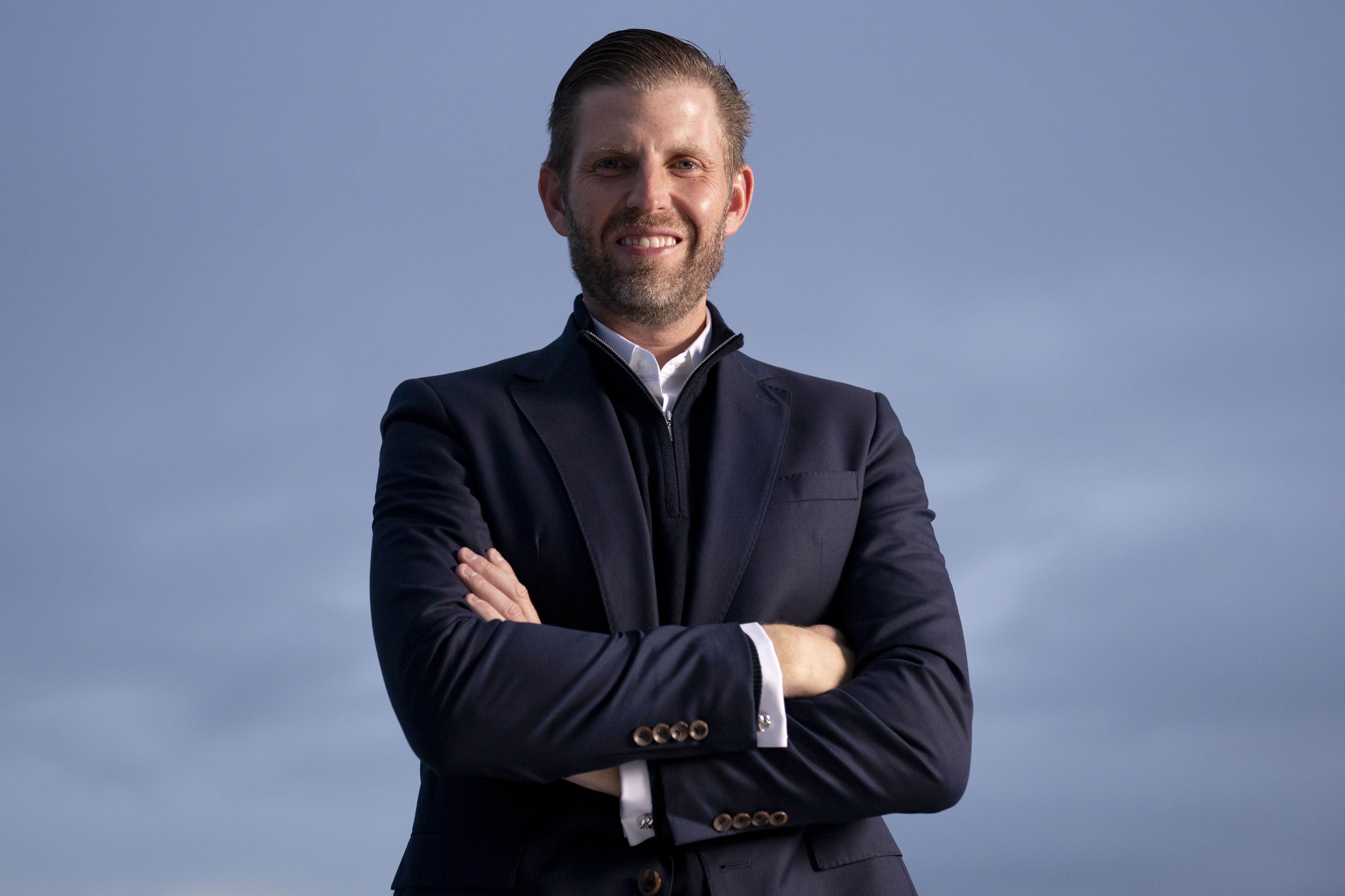 Eric Trump at Trump International Golf Links near Balmedie, Aberdeenshire. (Jane Barlow/PA)