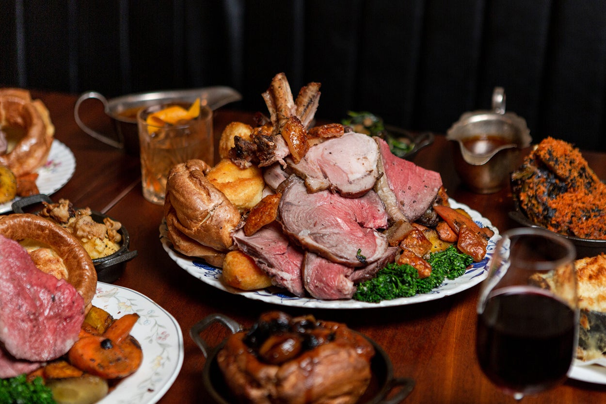 Blacklock’s famous ‘all-in’ roast feast – three cuts of dry-aged meat, duck-fat potatoes, and bottomless gravy