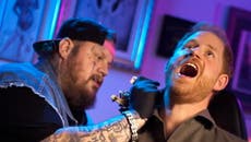 Prince Harry gets ‘neck tattoo’ with American singer Jelly Roll for Invictus sketch