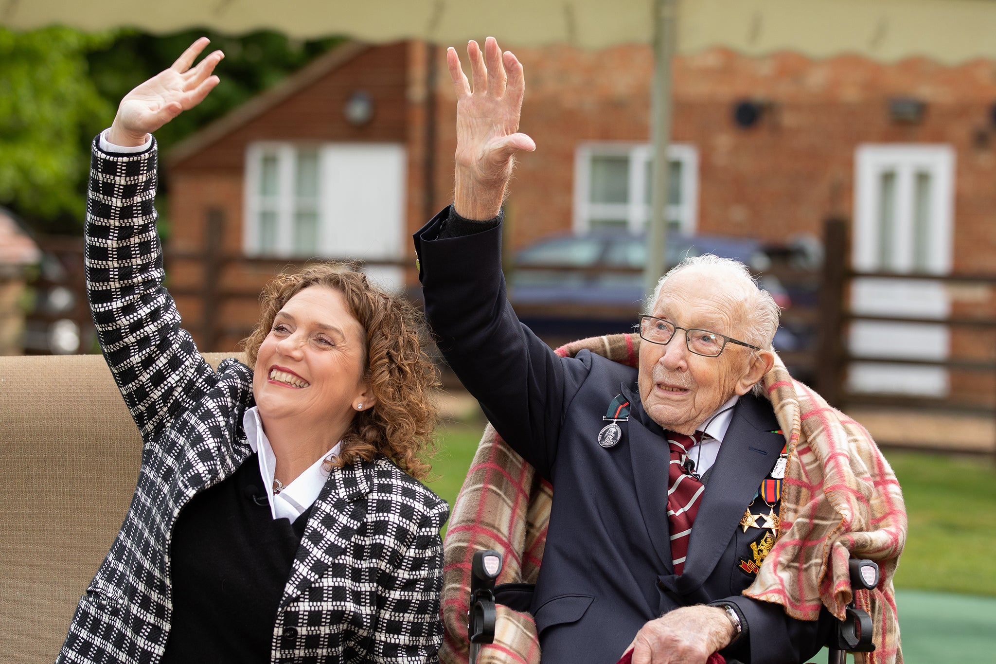 Hannah Ingram-Moore and her father Captain Tom