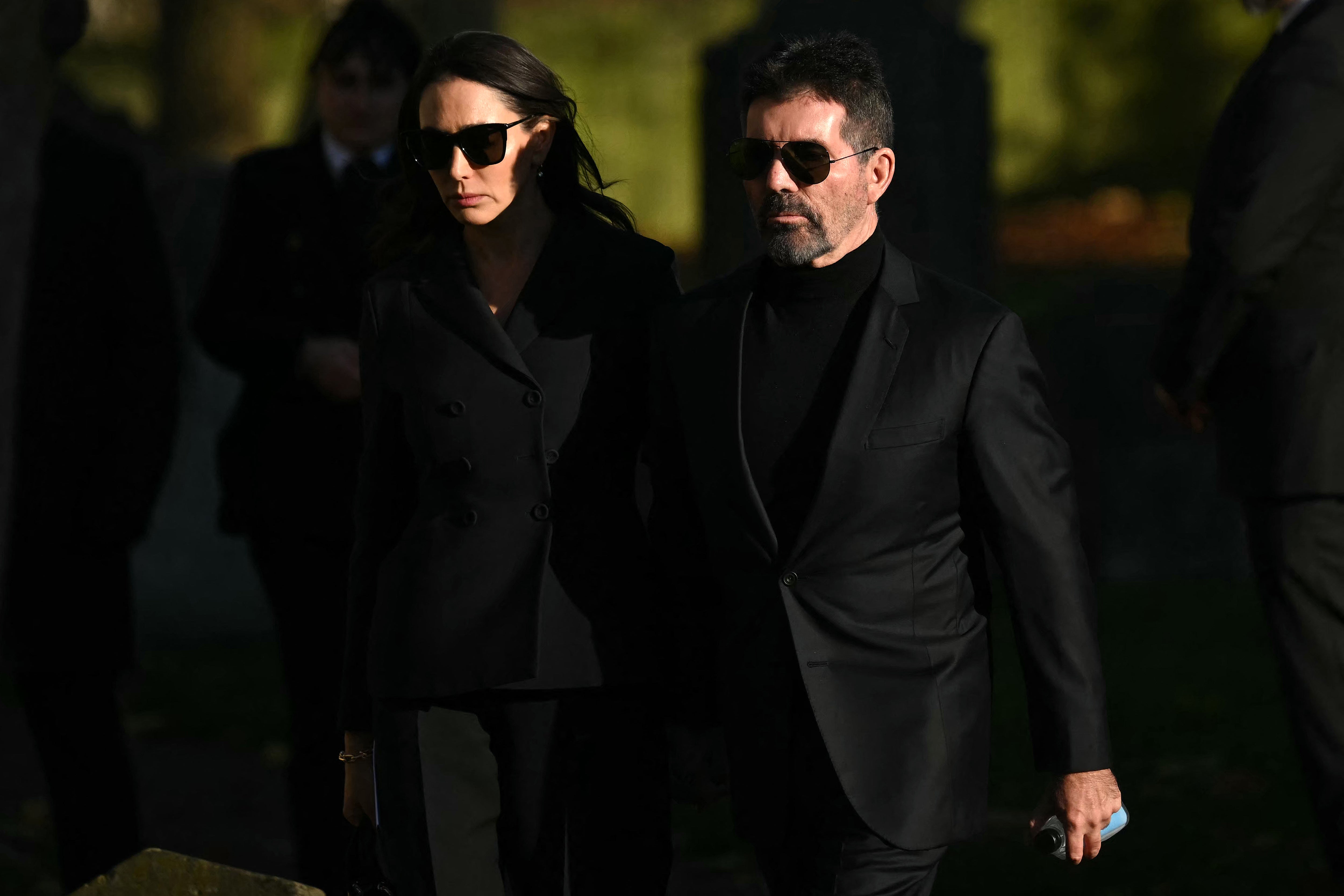 Simon Cowell leaving Payne’s funeral